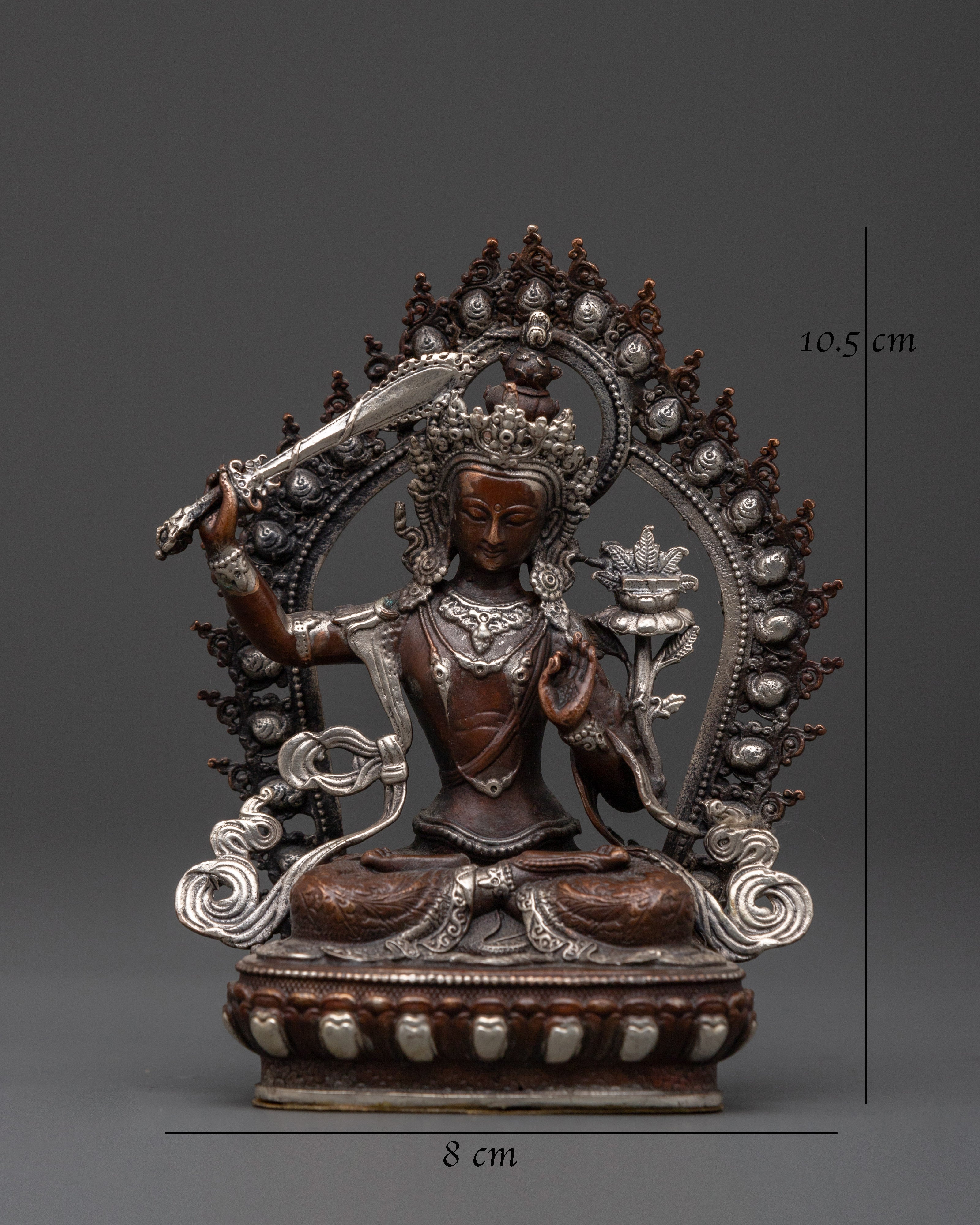 Tibetan Bodhisattva of Wisdom Manjushri Statue | Symbolizing Enlightenment and Knowledge