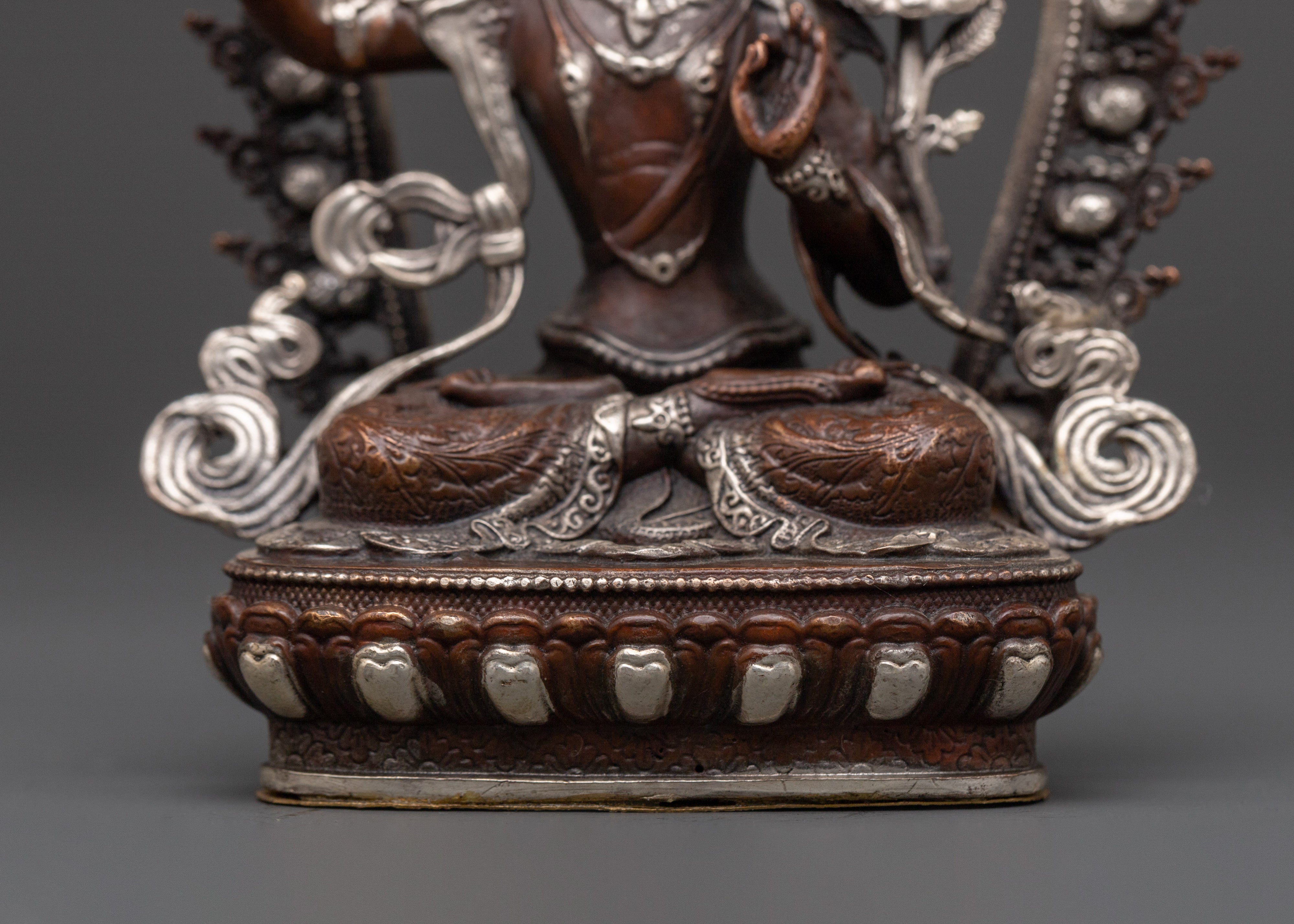 Tibetan Bodhisattva of Wisdom Manjushri Statue | Symbolizing Enlightenment and Knowledge