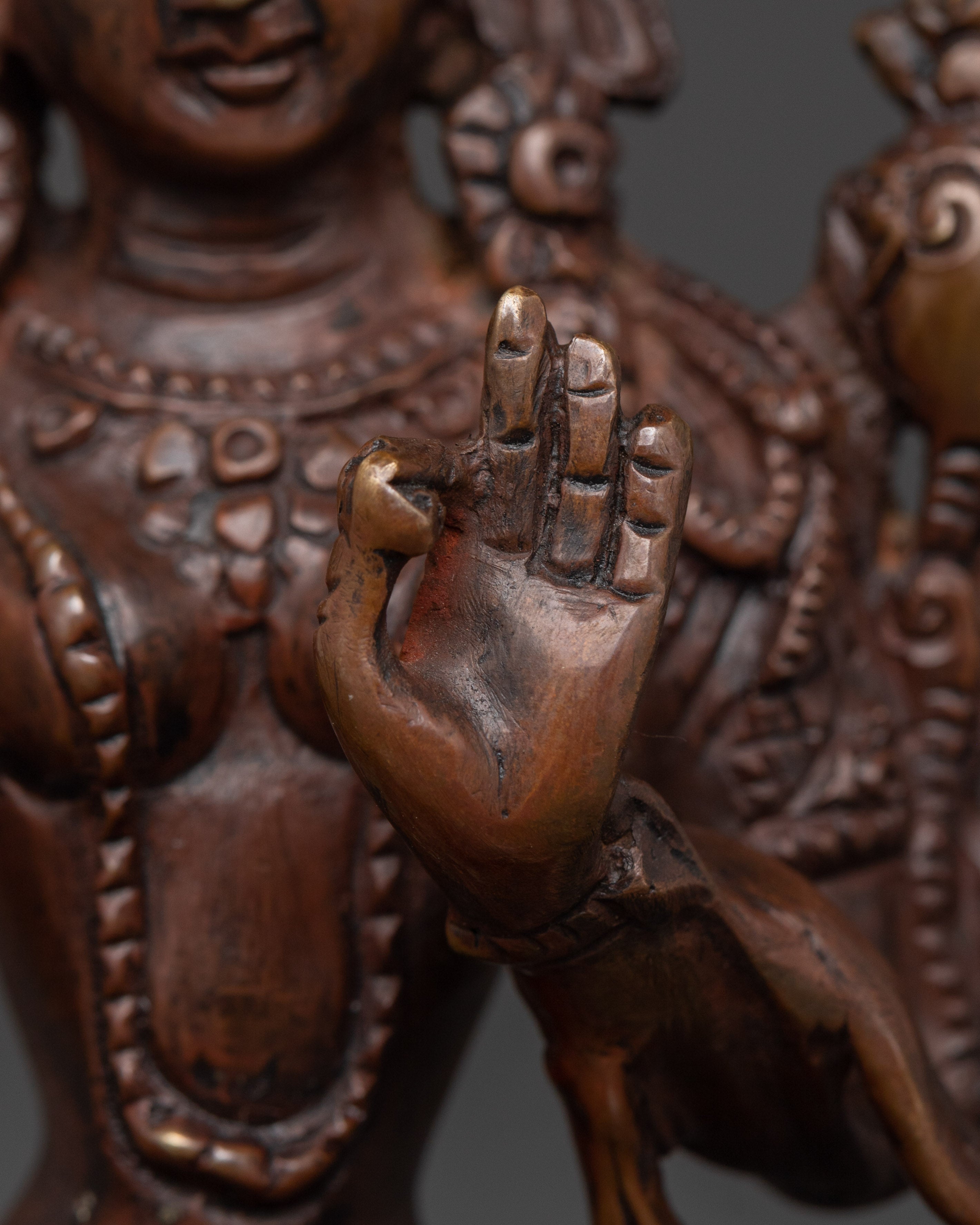 Green Tara Handmade Statue | Oxidized Copper