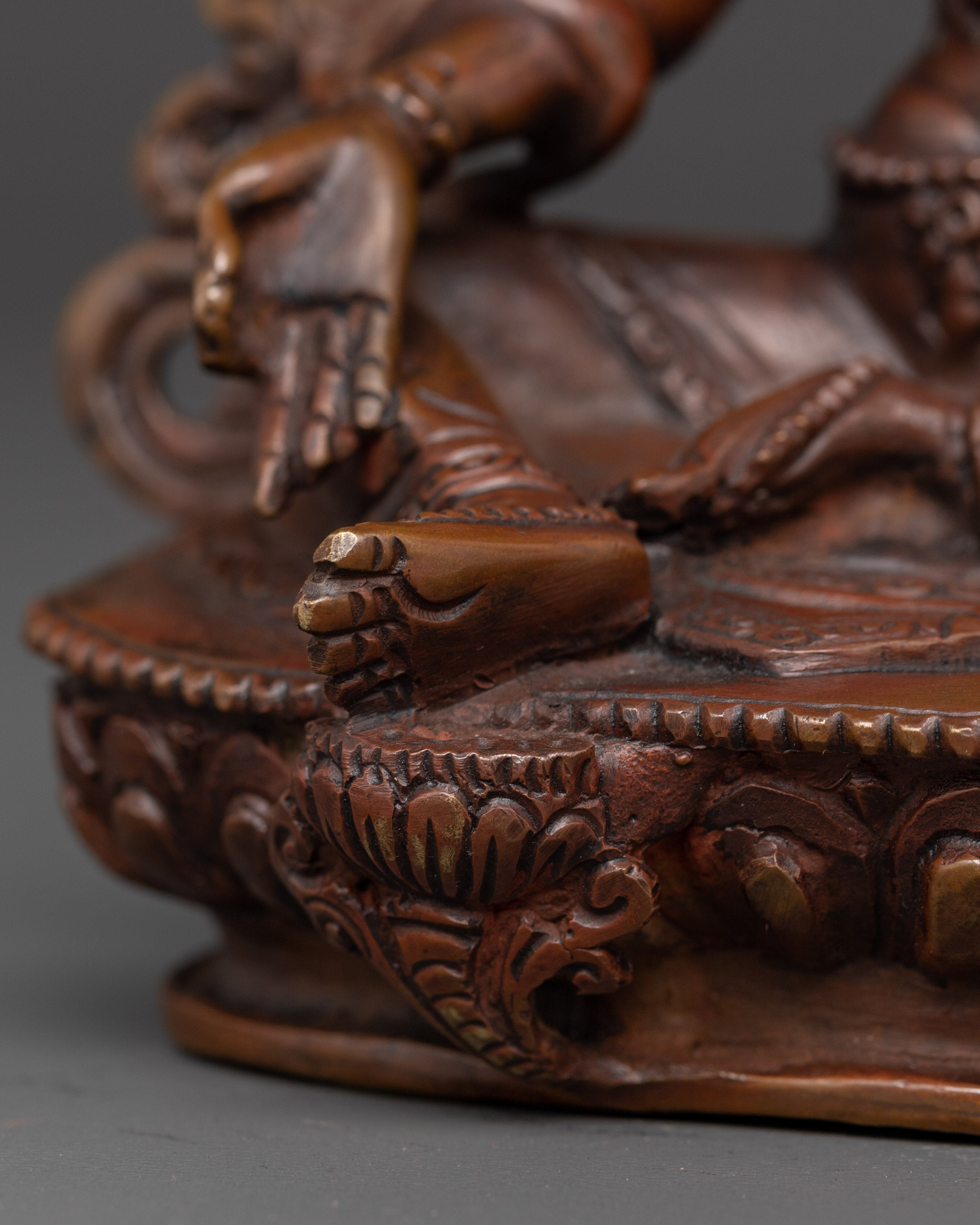 Green Tara Handmade Statue | Oxidized Copper