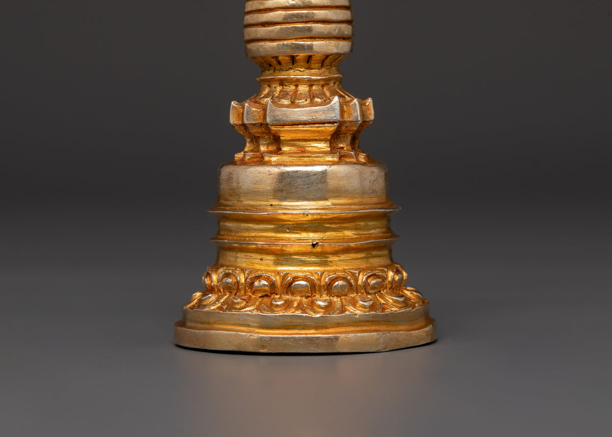 Sacred Copper Buddhist Stupa | Buddhist Symbol of Enlightenment