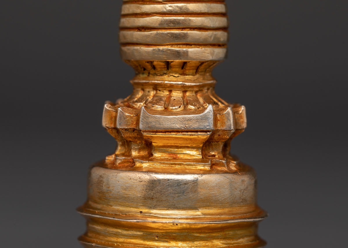 Sacred Copper Buddhist Stupa | Buddhist Symbol of Enlightenment