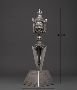 Wrathful God Ritual Tool Phurba | Powerful Iron Tibetan Dagger