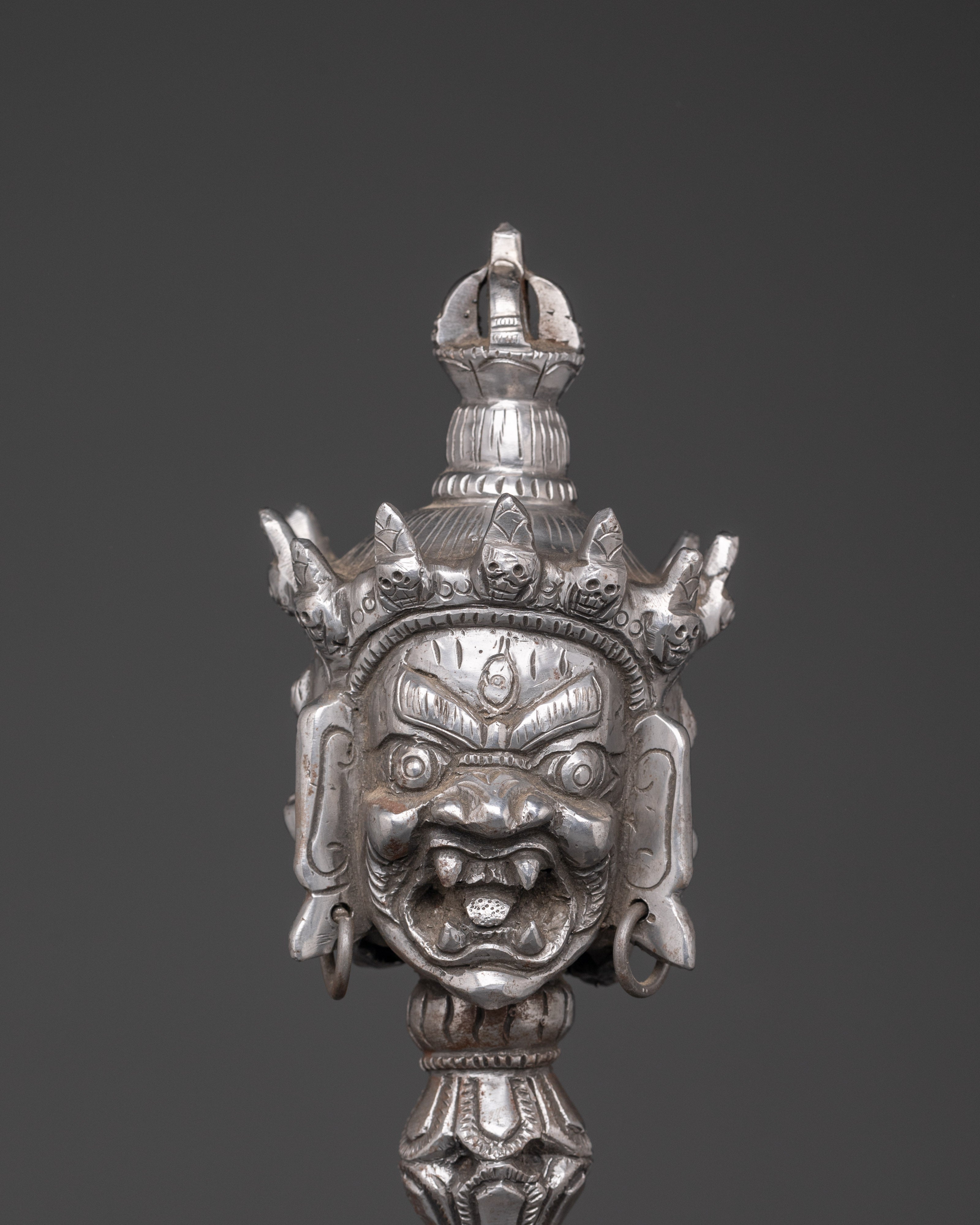 Wrathful God Ritual Tool Phurba | Powerful Iron Tibetan Dagger