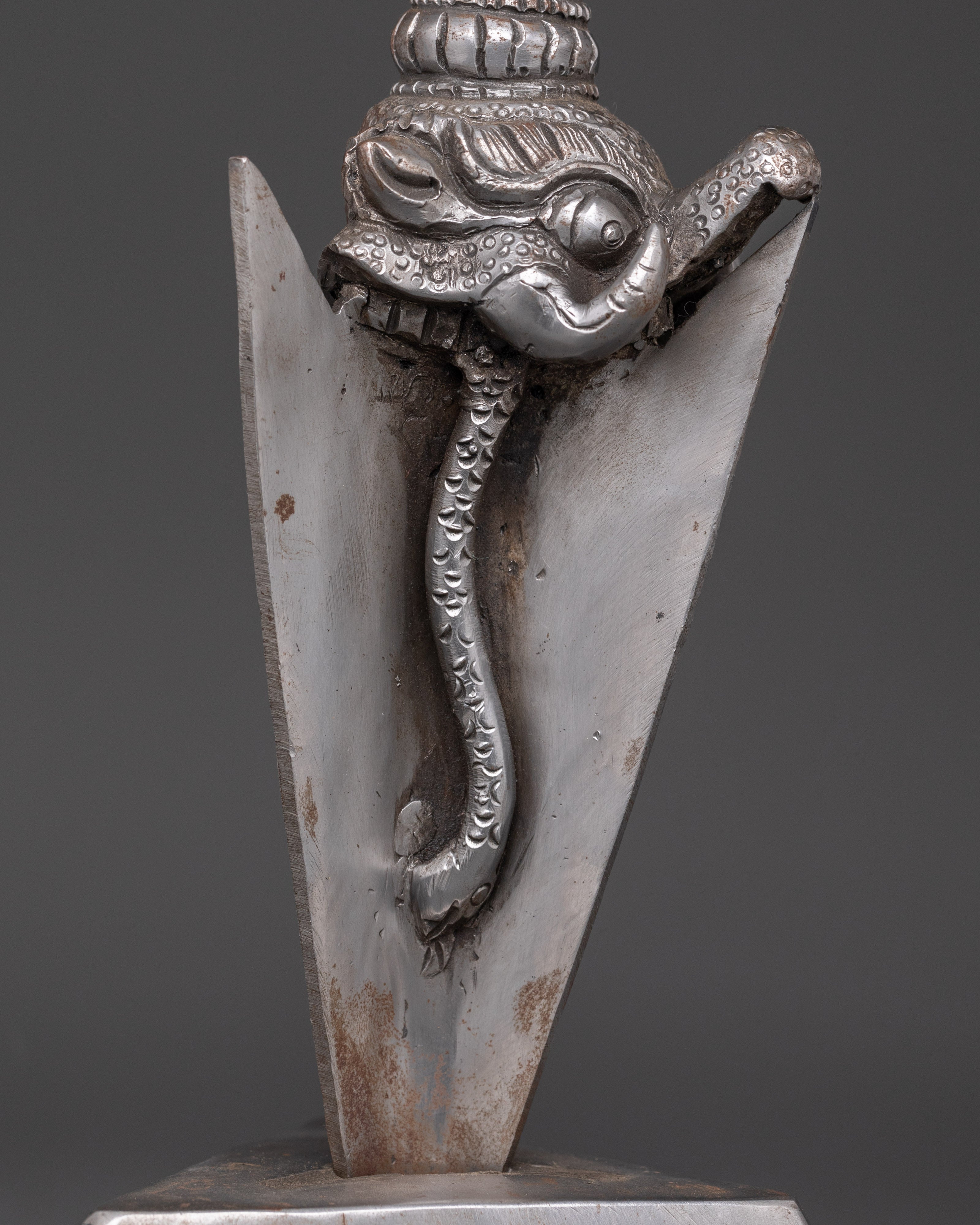 Wrathful God Ritual Tool Phurba | Powerful Iron Tibetan Dagger