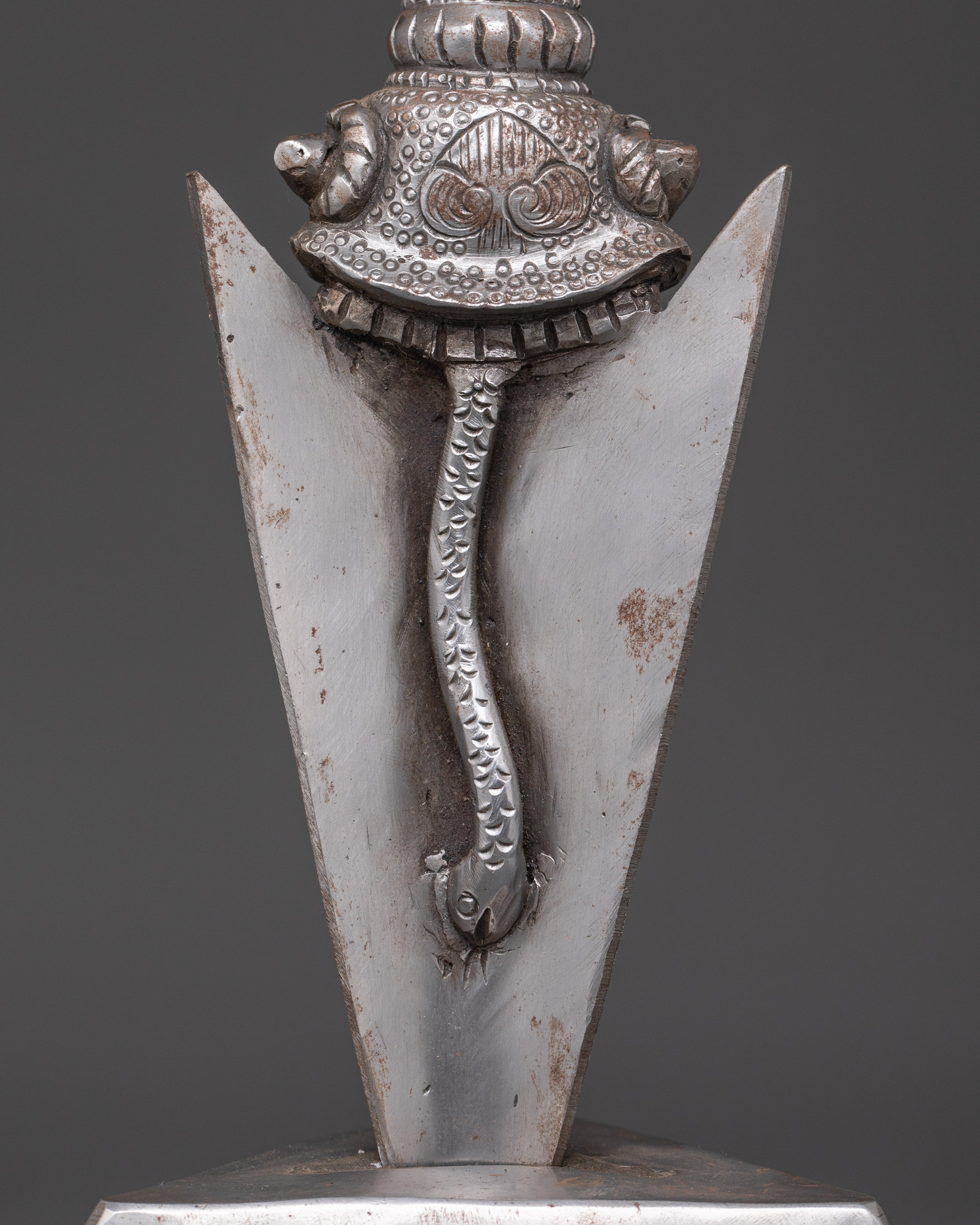 Wrathful God Ritual Tool Phurba | Powerful Iron Tibetan Dagger