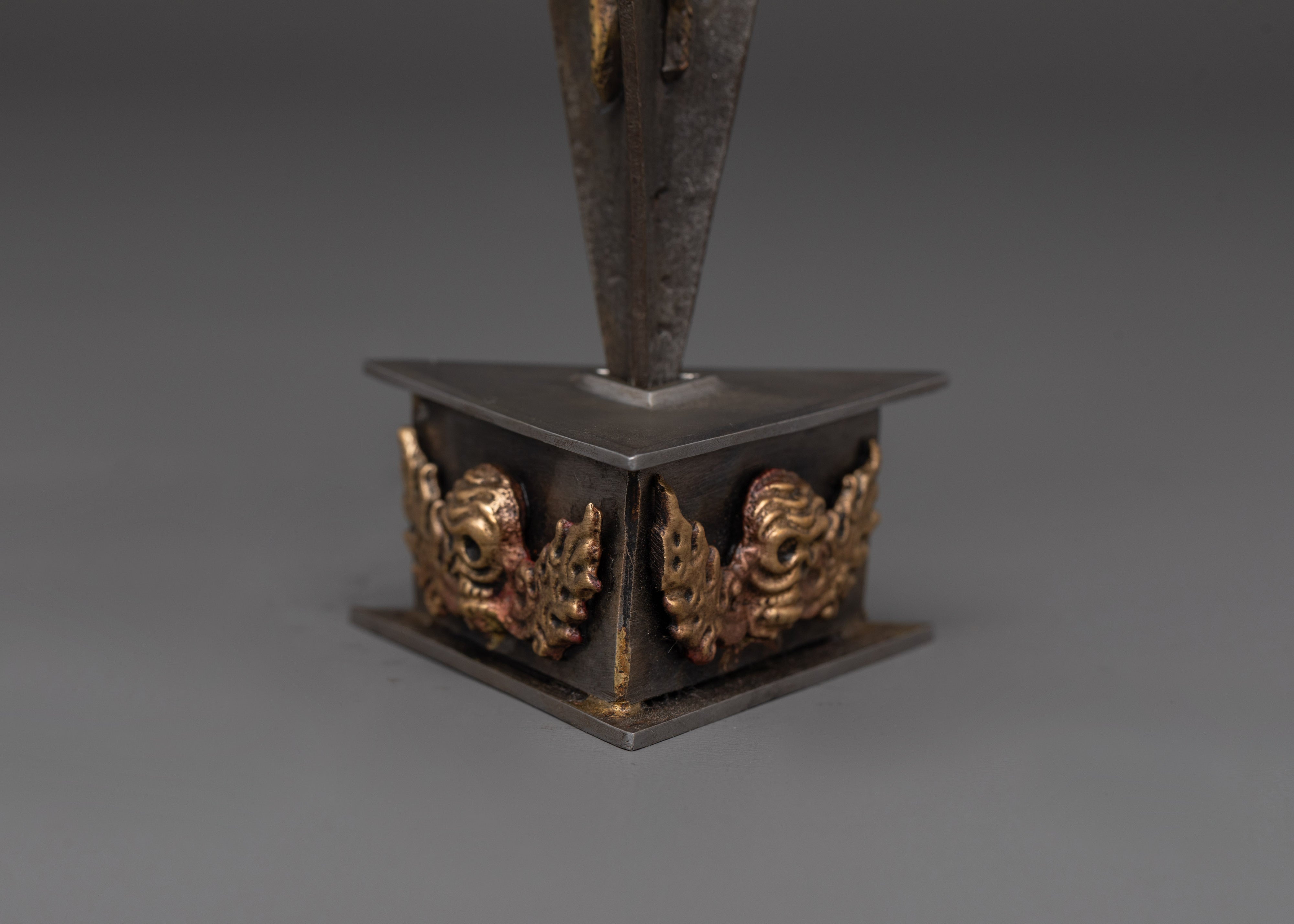 Tibetan Bronze Phurba Deity Dagger | Powerful Ritual and Meditation Tool