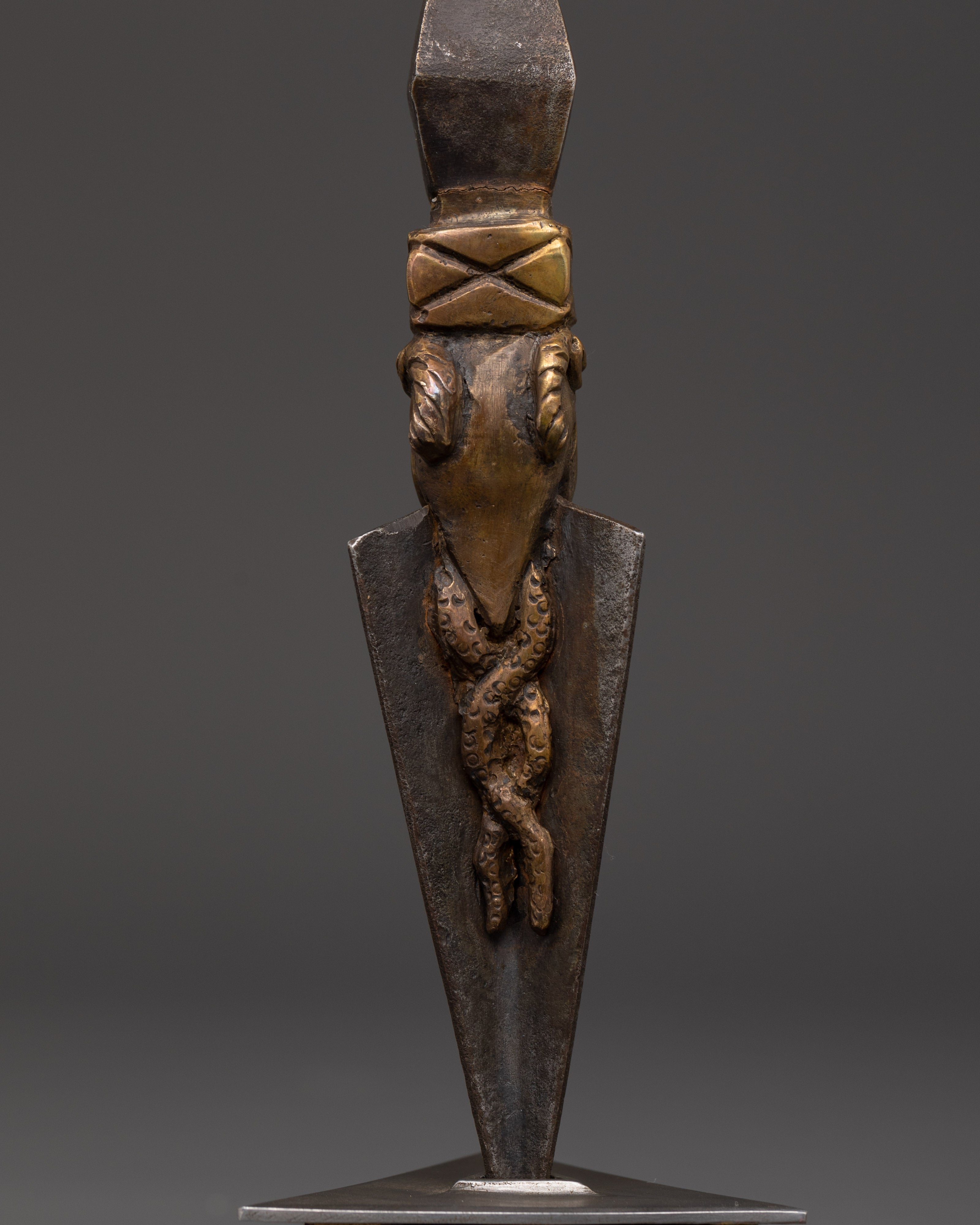 Tibetan Bronze Phurba Deity Dagger | Powerful Ritual and Meditation Tool