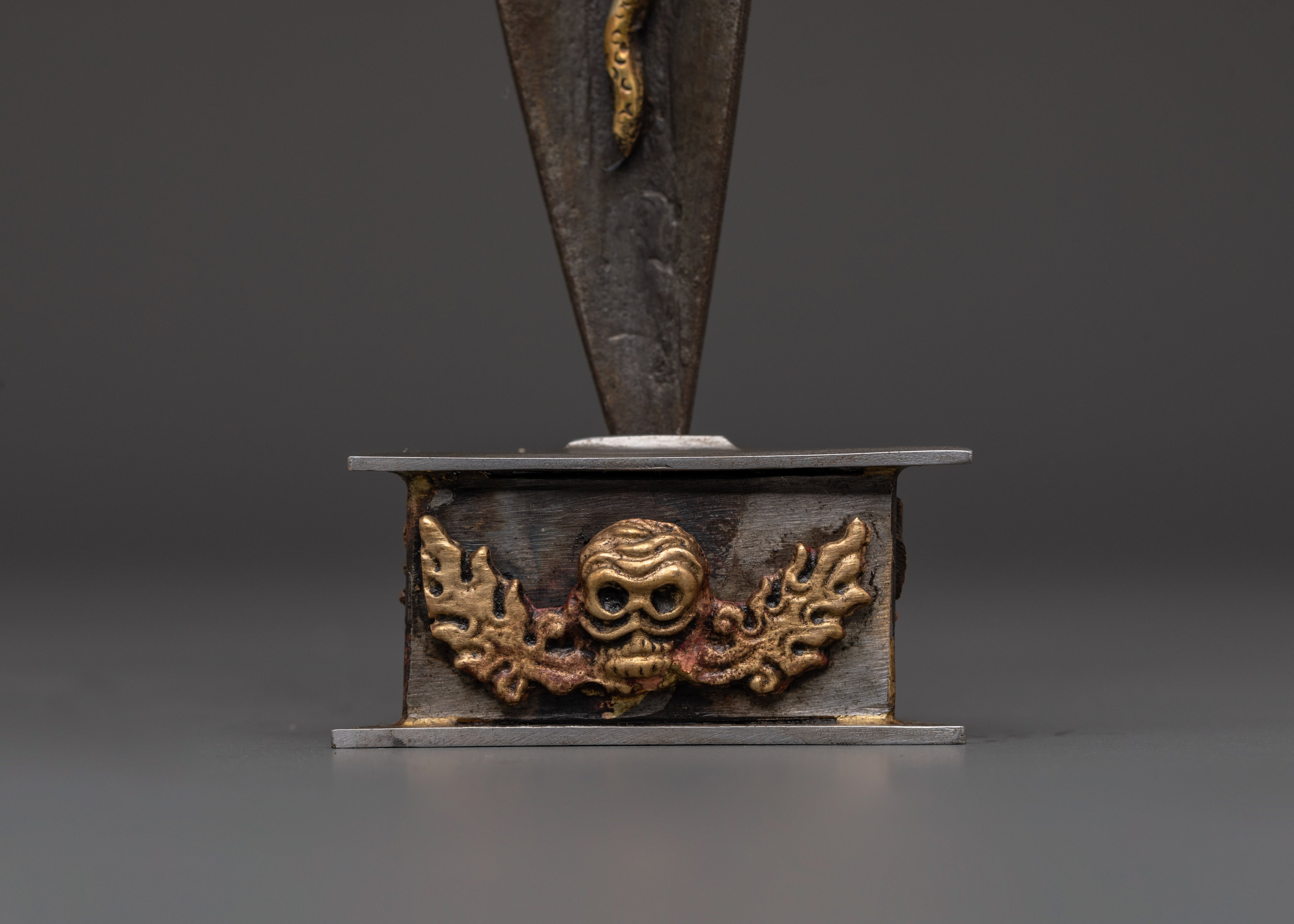 Tibetan Bronze Phurba Deity Dagger | Powerful Ritual and Meditation Tool
