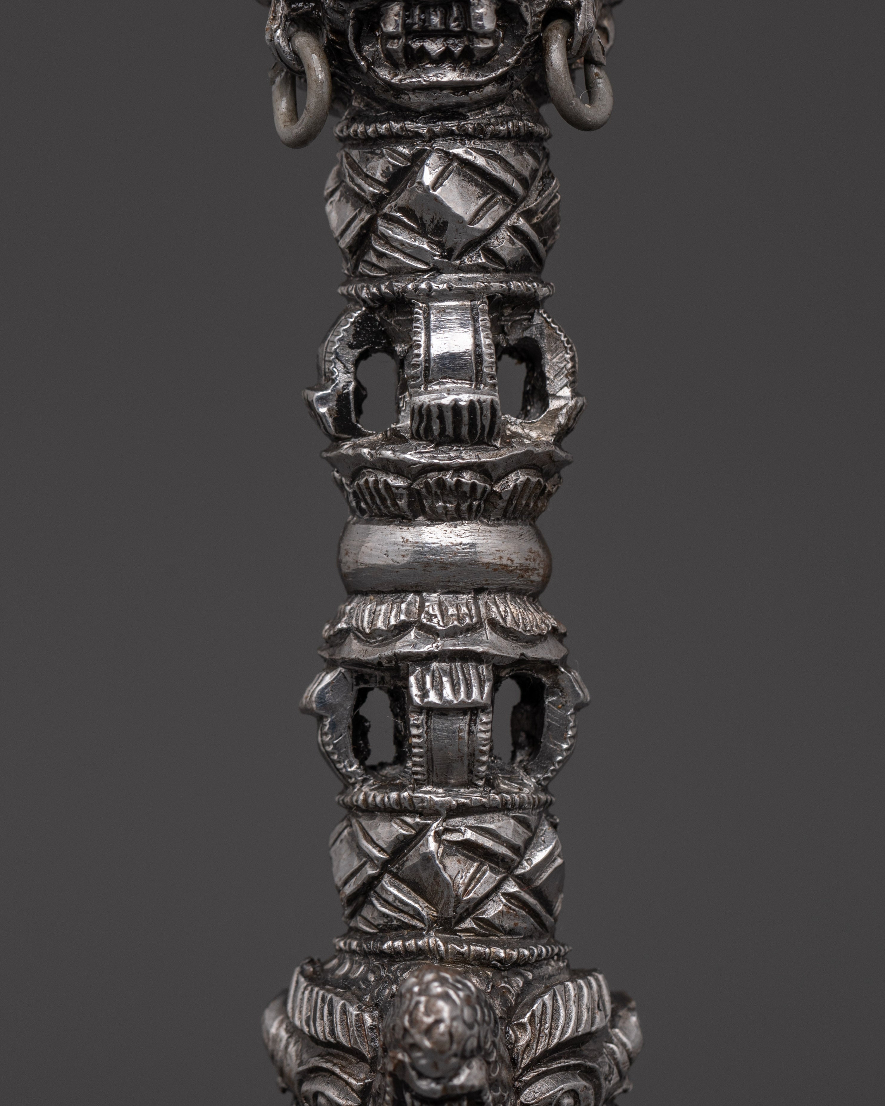 Nepalese Iron Ritual Phurba | Handcrafted Spiritual Meditation Dagger