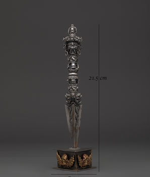 Nepalese Iron Ritual Phurba | Handcrafted Spiritual Meditation Dagger