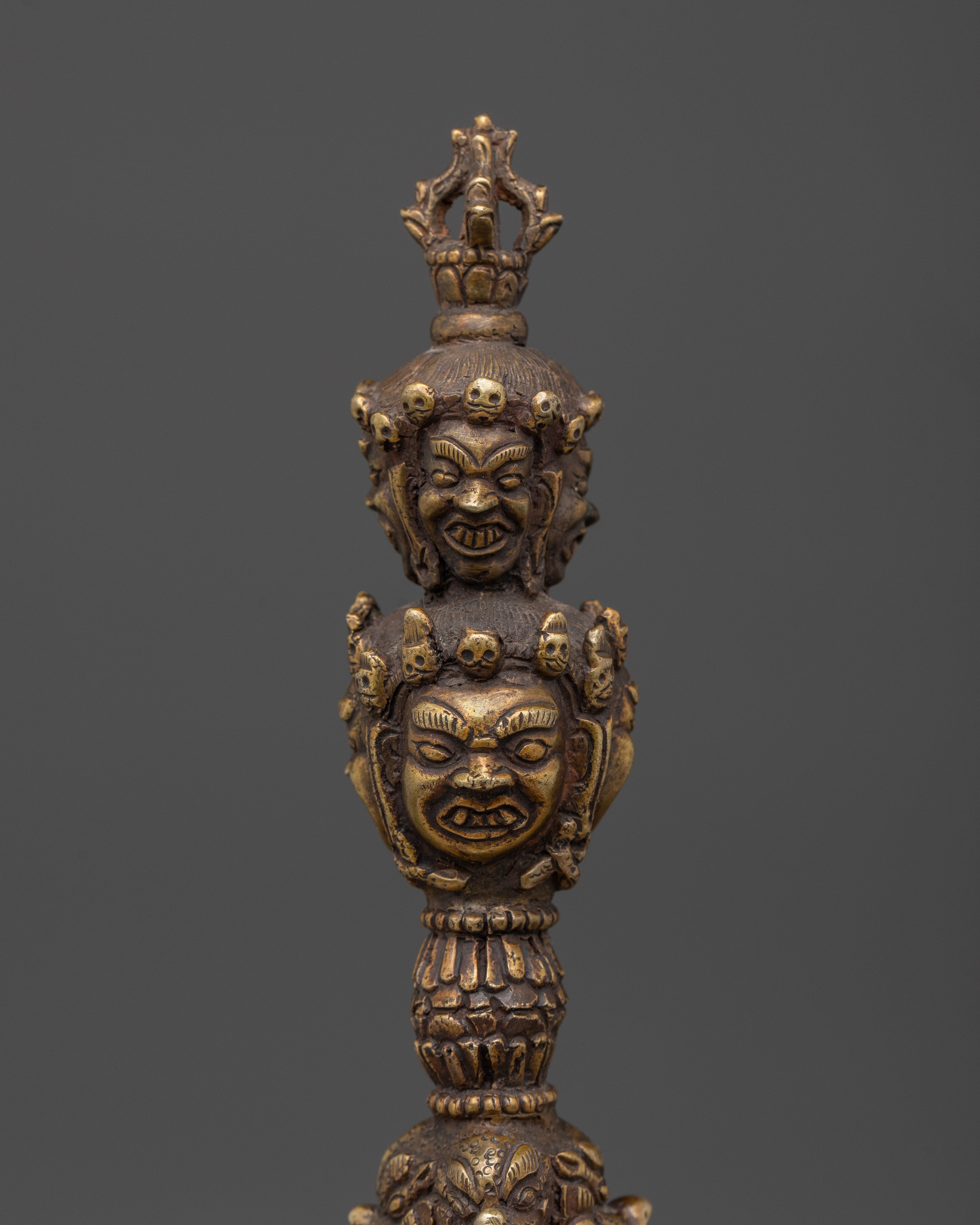 Buddhist Bronze Buddhist Phurba |  Traditional Himalayan Ritual Tool