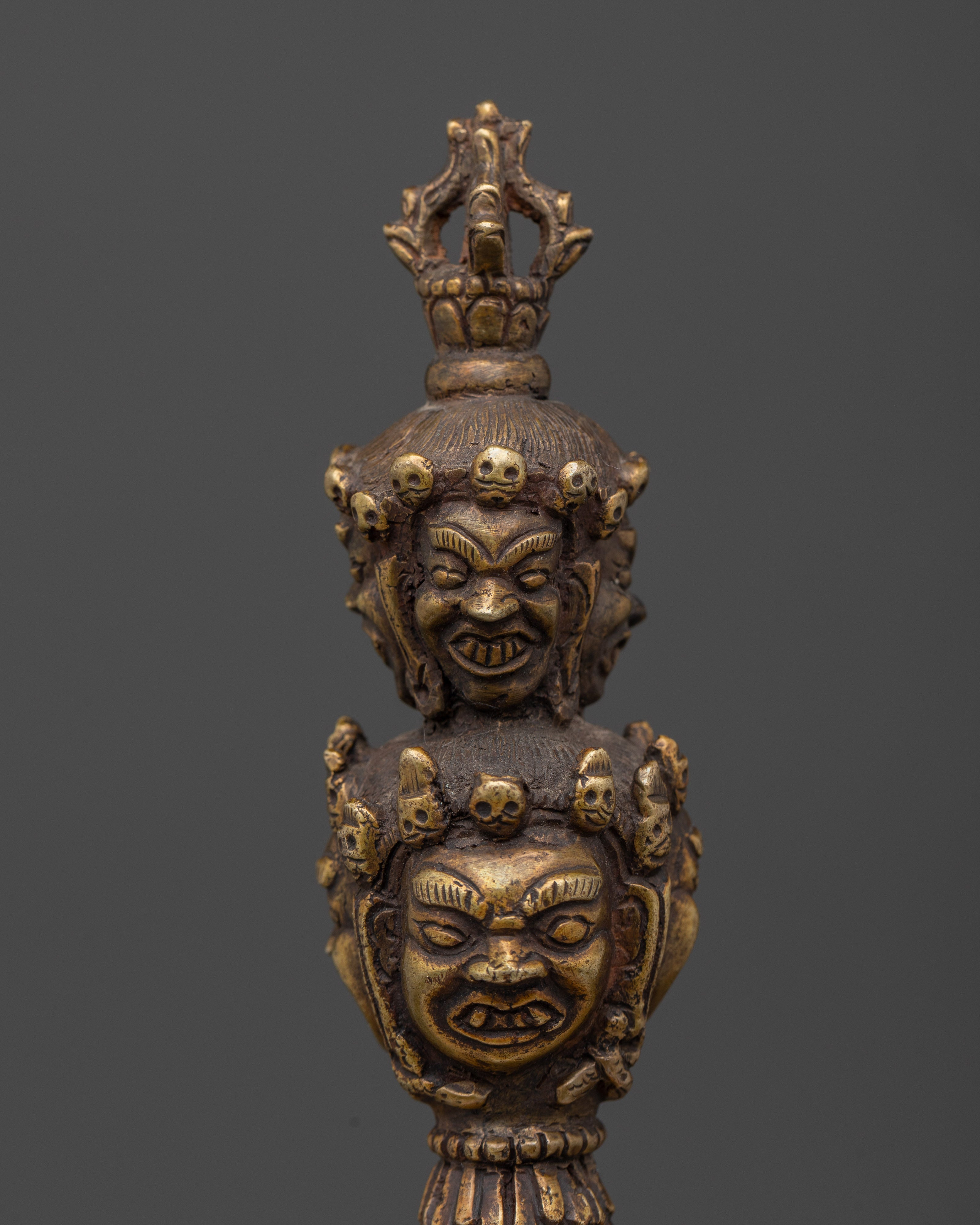 Buddhist Bronze Buddhist Phurba |  Traditional Himalayan Ritual Tool