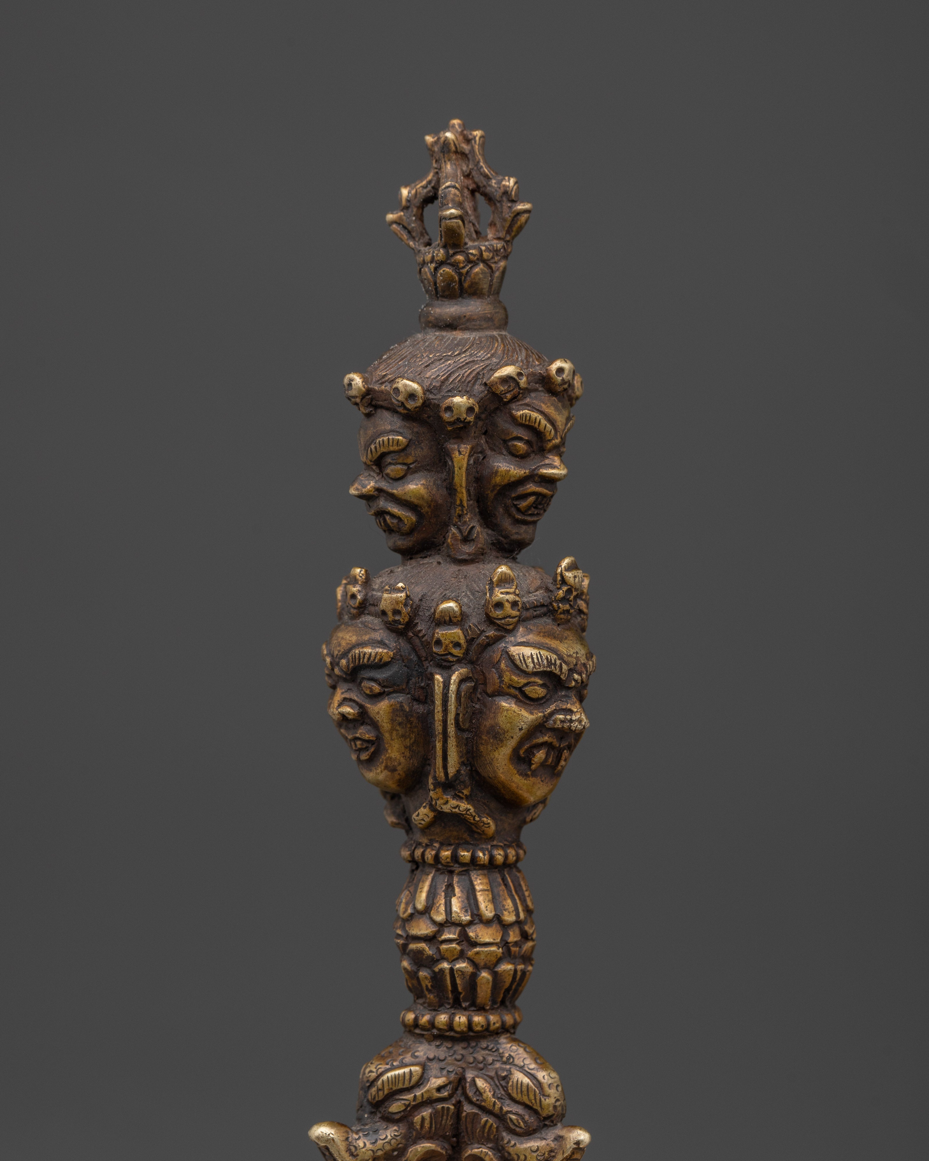 Buddhist Bronze Buddhist Phurba |  Traditional Himalayan Ritual Tool