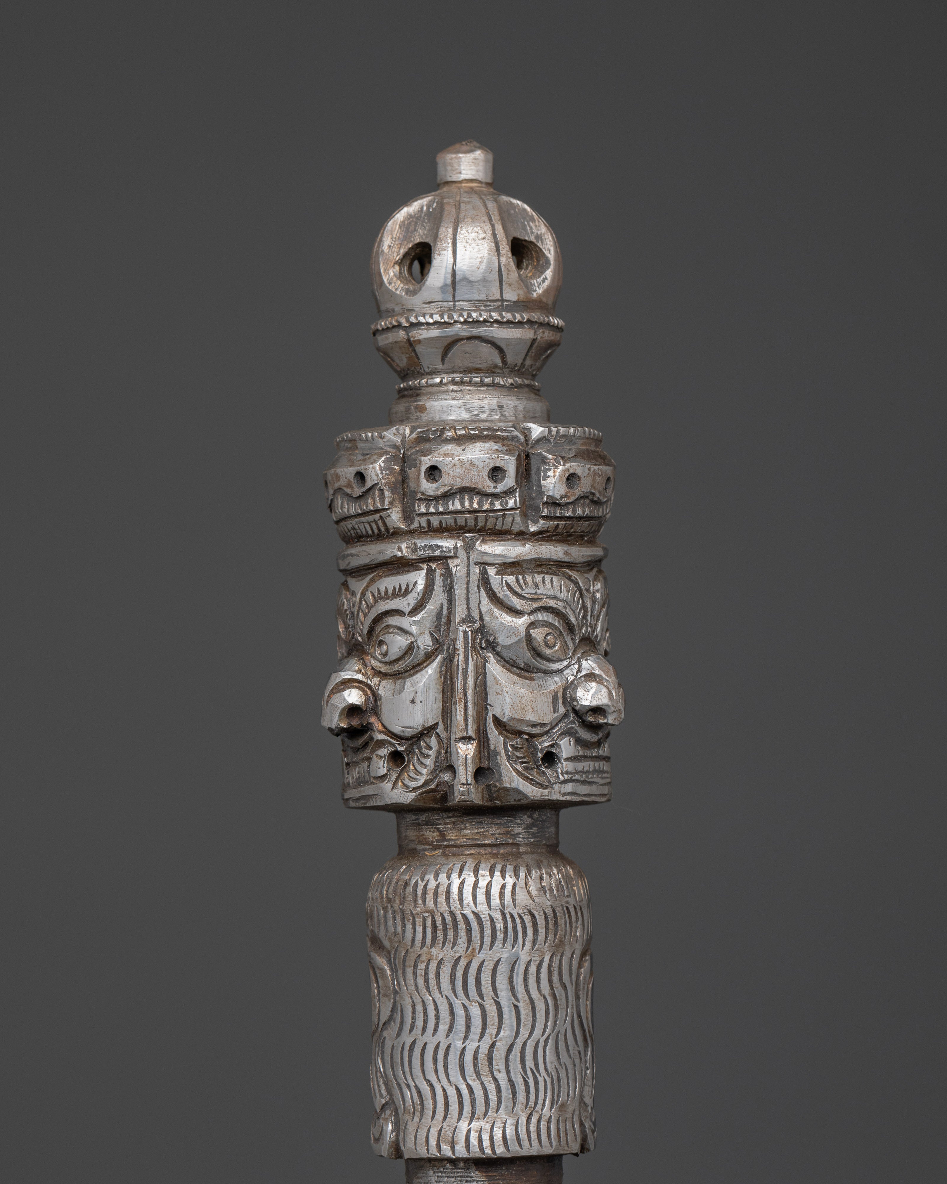 Iron Tibetan Phurba Dagger | Powerful Tibetan Ceremonial Tool