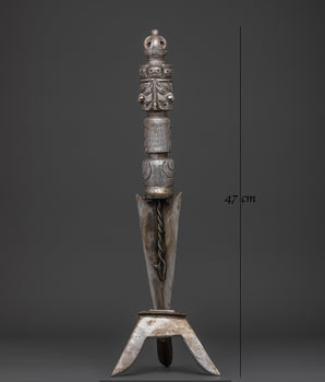Iron Tibetan Phurba Dagger | Powerful Tibetan Ceremonial Tool