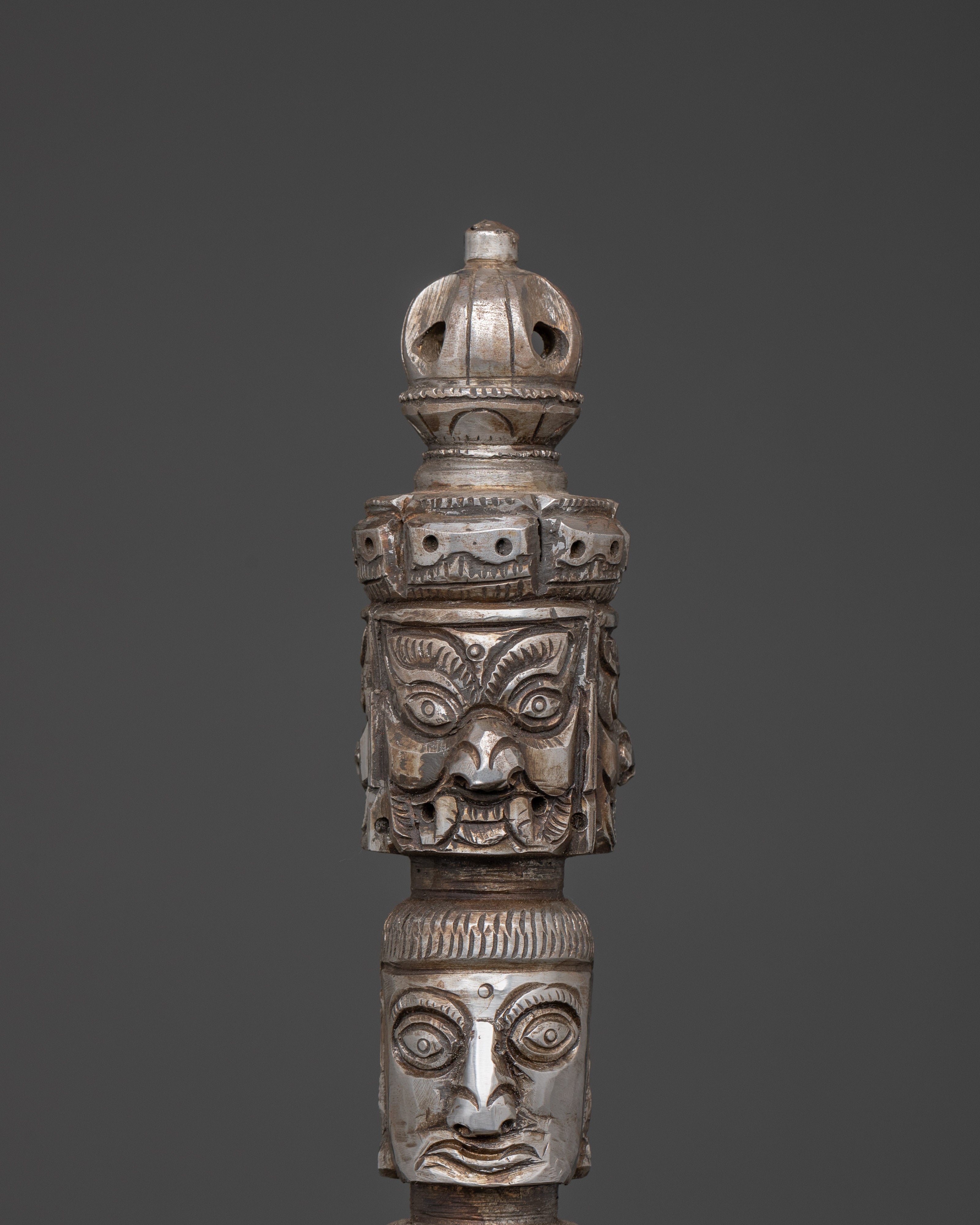 Iron Tibetan Phurba Dagger | Powerful Tibetan Ceremonial Tool