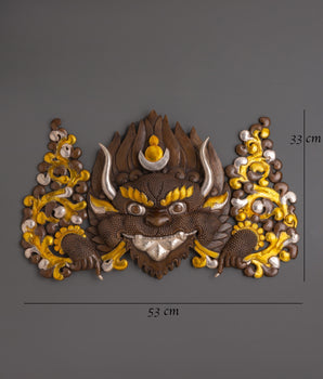 Himalayan Demon Wall Mask | Handcrafted Tribal Wall Hanging Decor