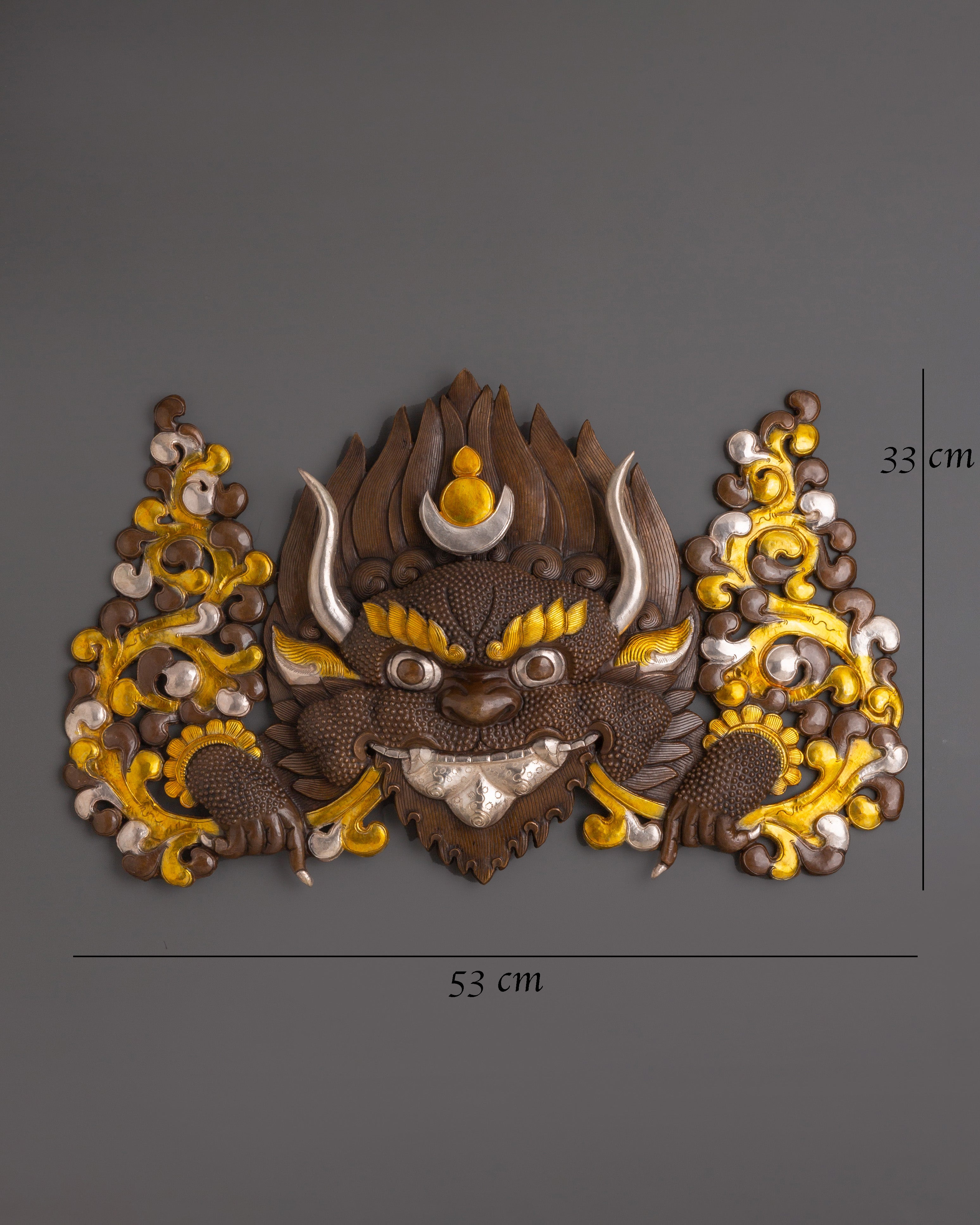 Himalayan Demon Wall Mask | Handcrafted Tribal Wall Hanging Decor