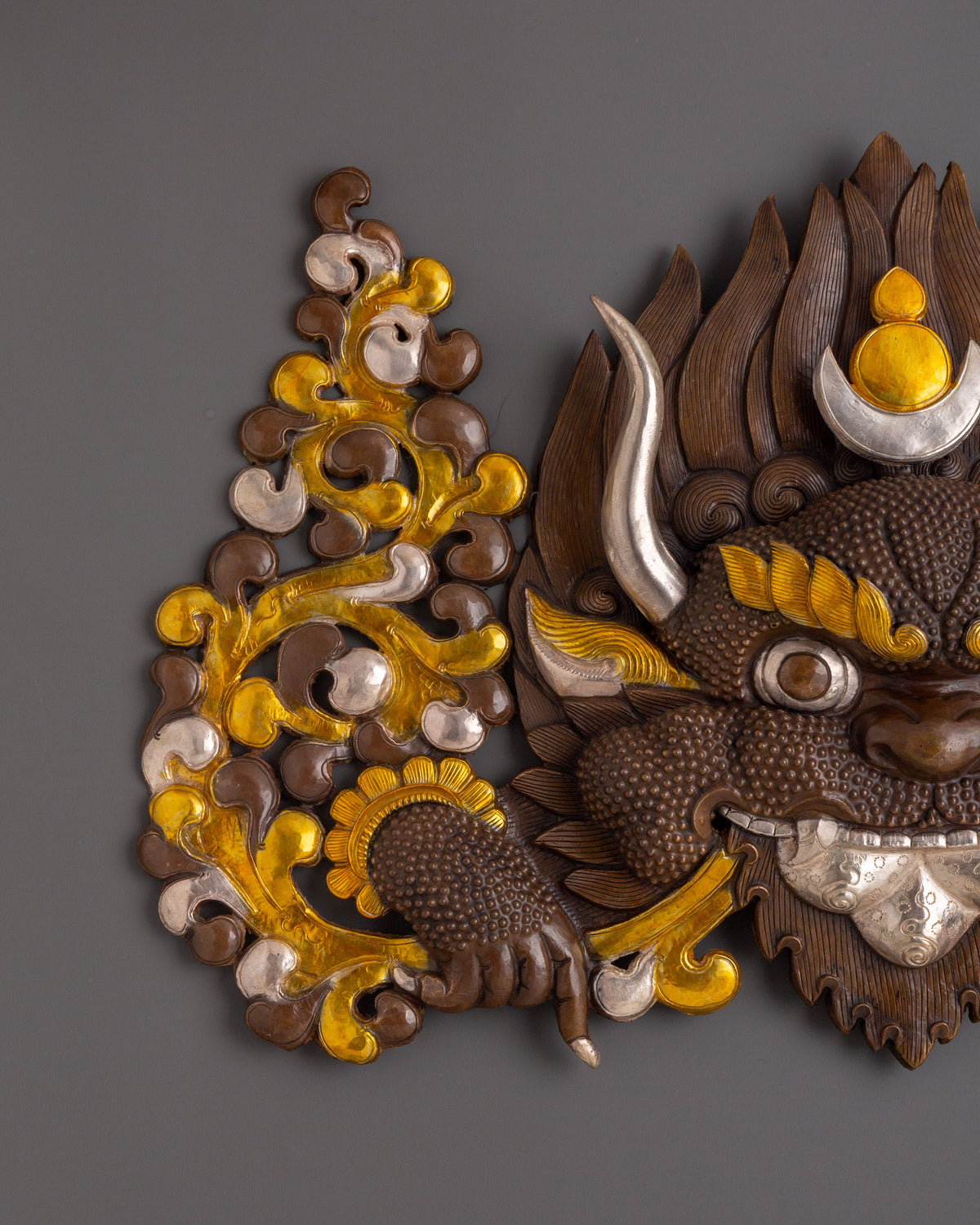 Himalayan Demon Wall Mask | Handcrafted Tribal Wall Hanging Decor