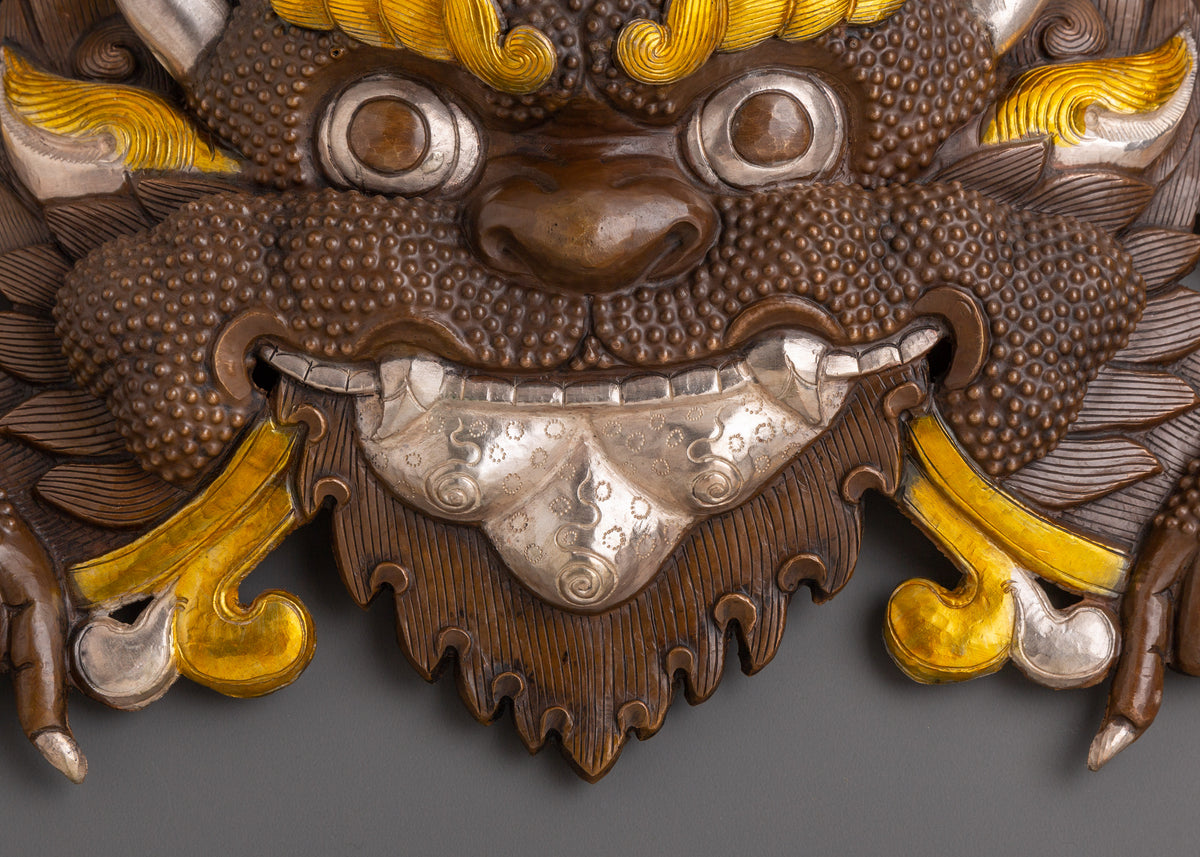 Himalayan Demon Wall Mask | Handcrafted Tribal Wall Hanging Decor