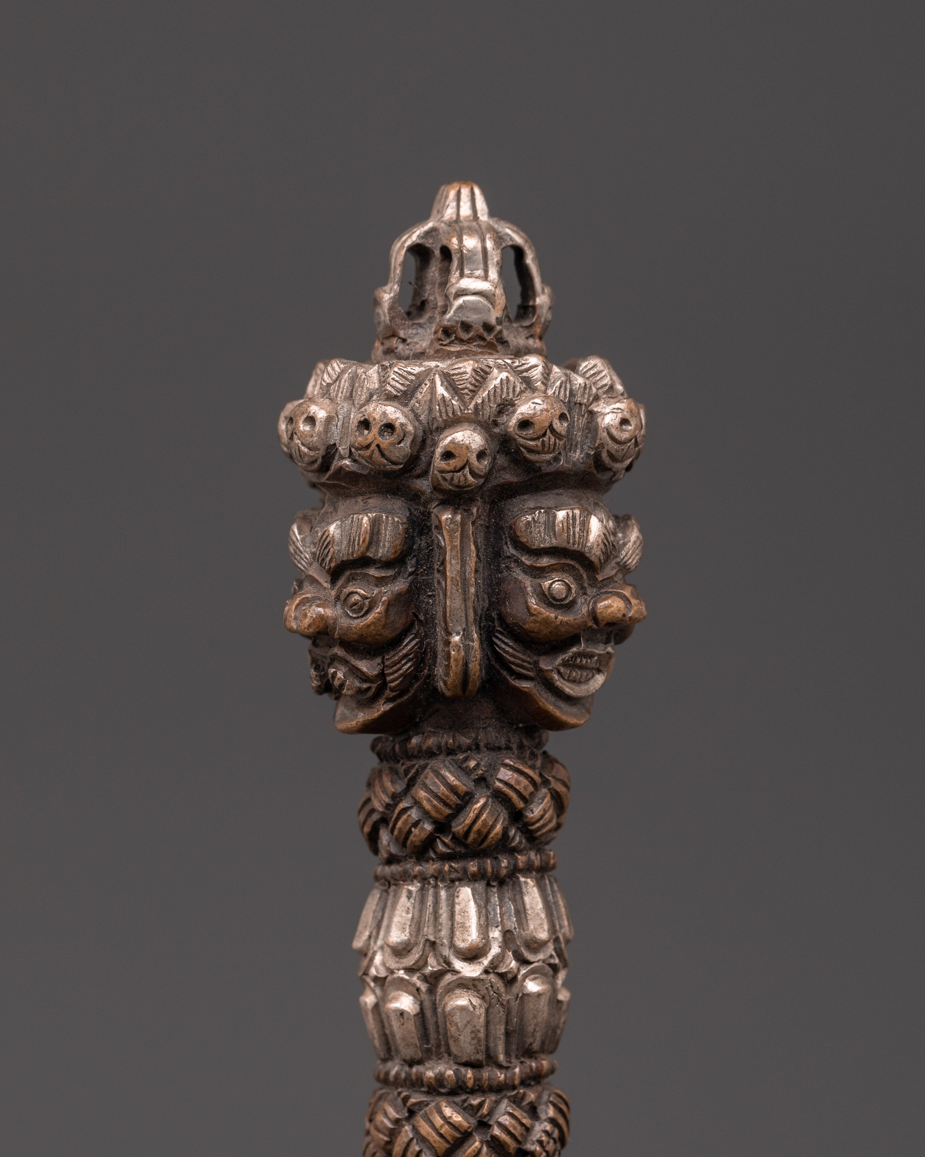 Sacred Ritual Dagger | Three-Faced Deity Phurba Ritual Dagger