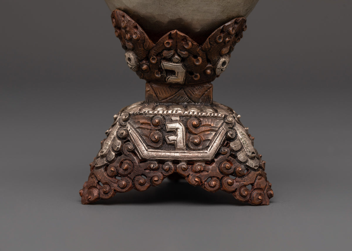 Traditional Sacred Kapala Set | Buddhist Tantric Ritual Art