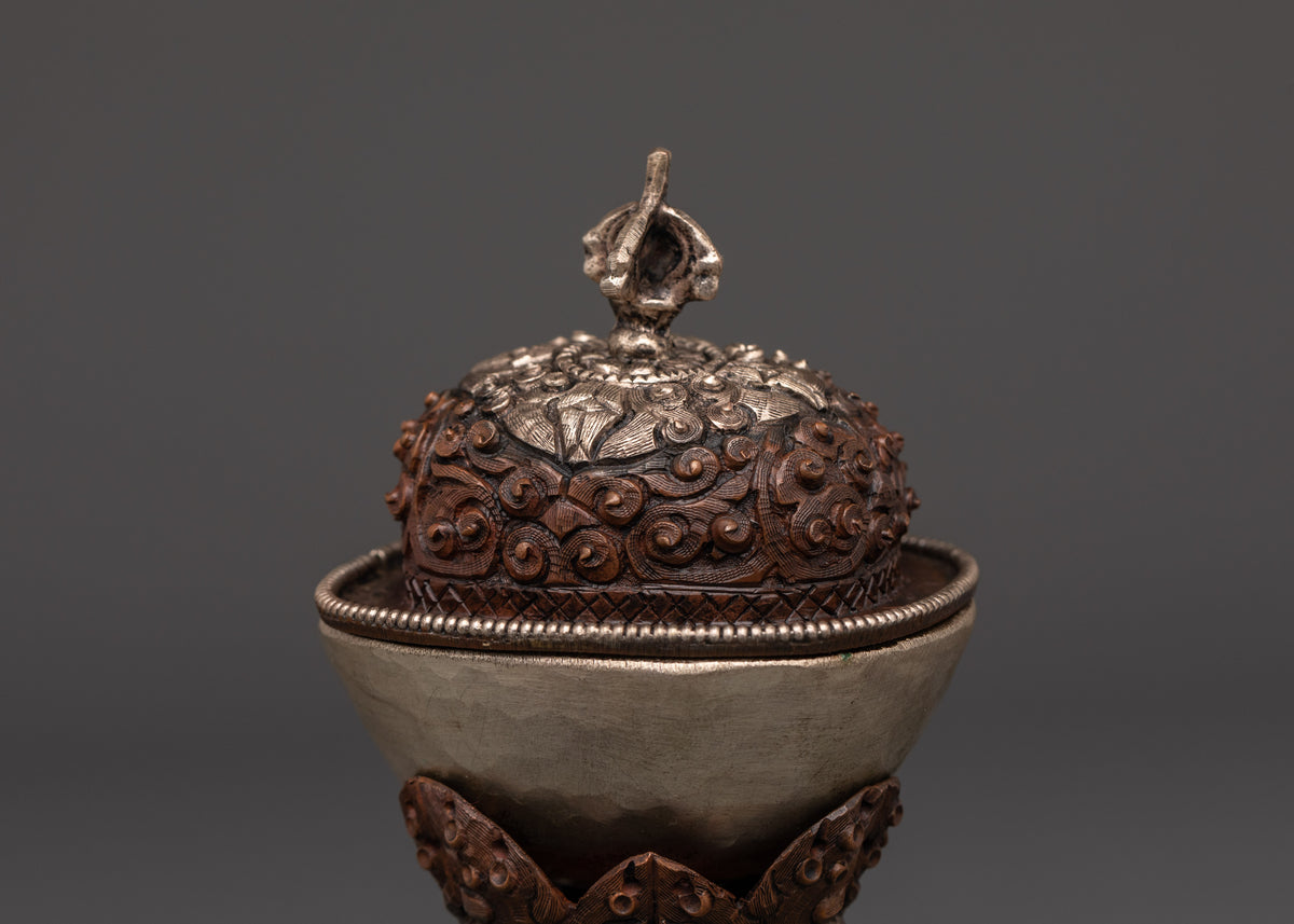 Traditional Sacred Kapala Set | Buddhist Tantric Ritual Art
