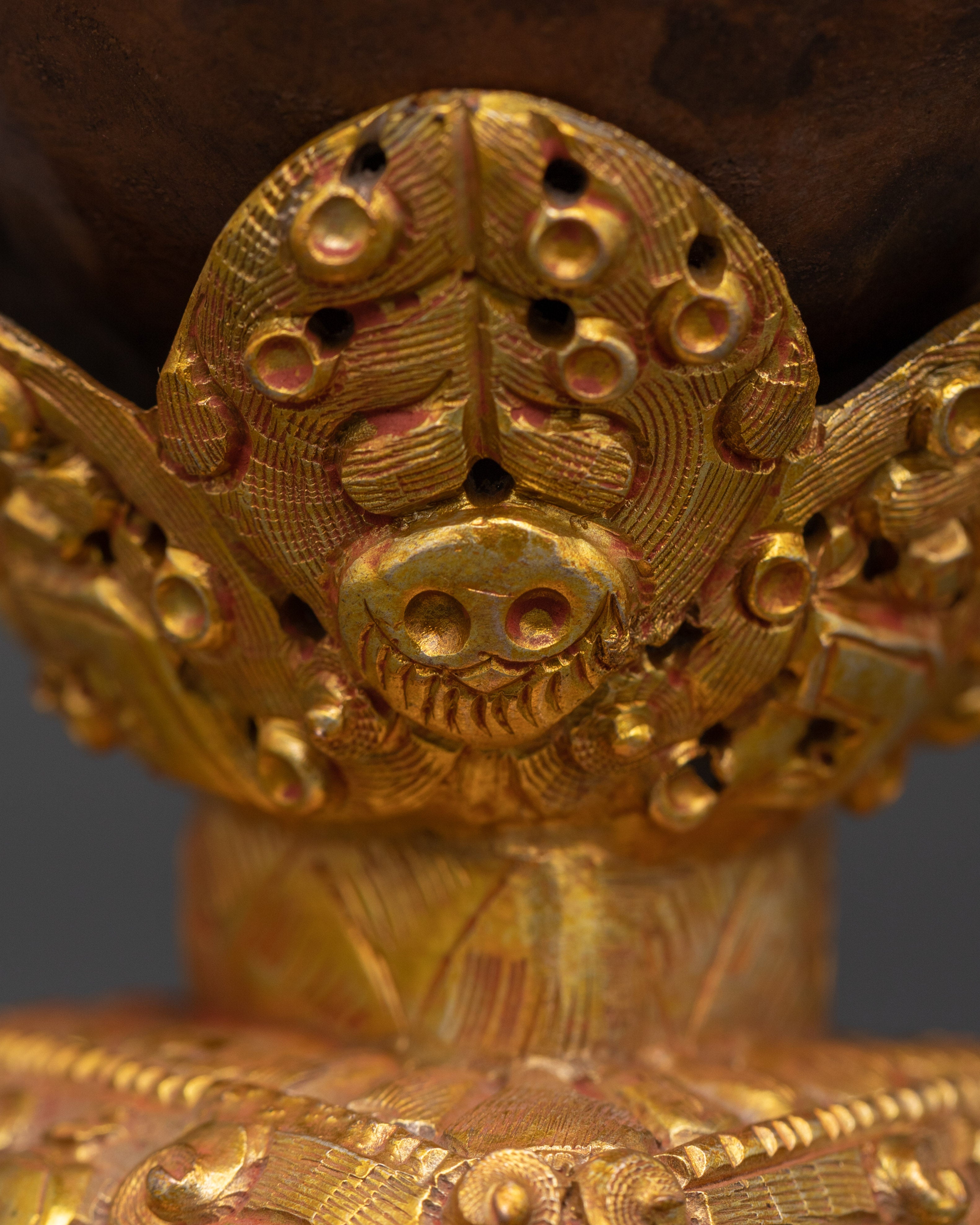 Copper Skull Chalice | Gold Plated Ritual Skull Cup