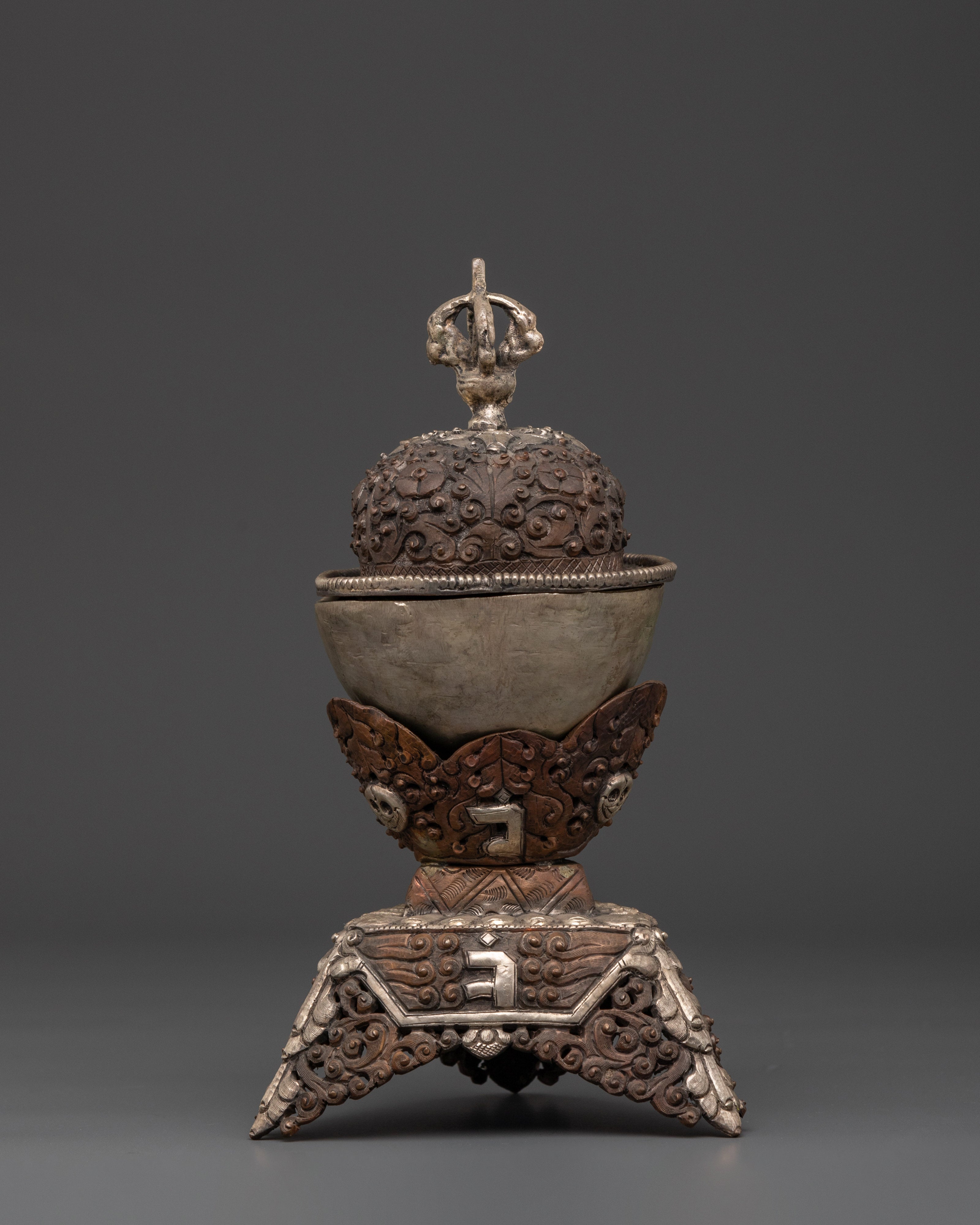 Buddhist Ritual Chalice Set | Sacred Offering Vessels