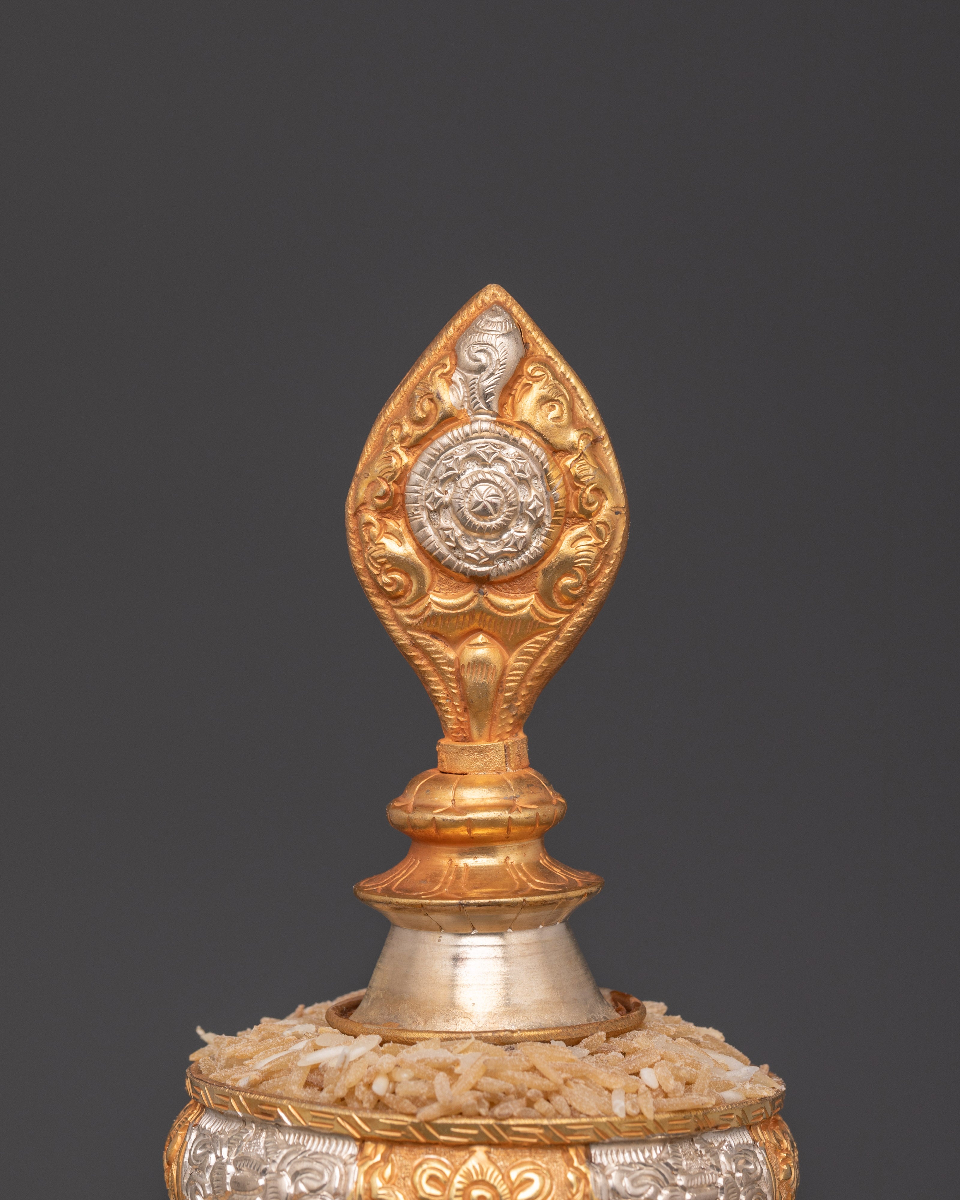 Tibetan Copper Mandala Offering Set for Spiritual Rituals and Meditation