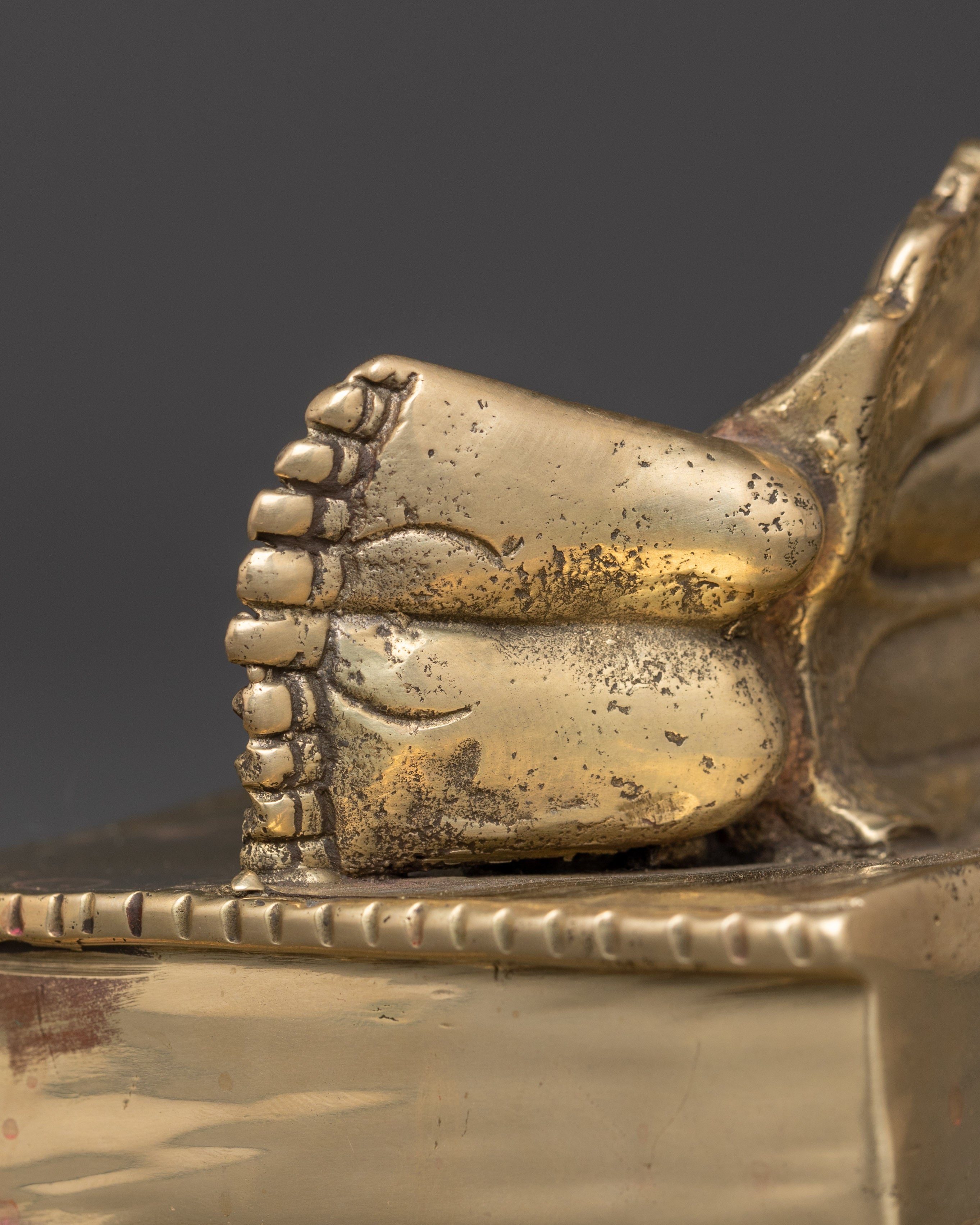 Handcrafted Sleeping Buddha Statue for Meditation & Spiritual Art