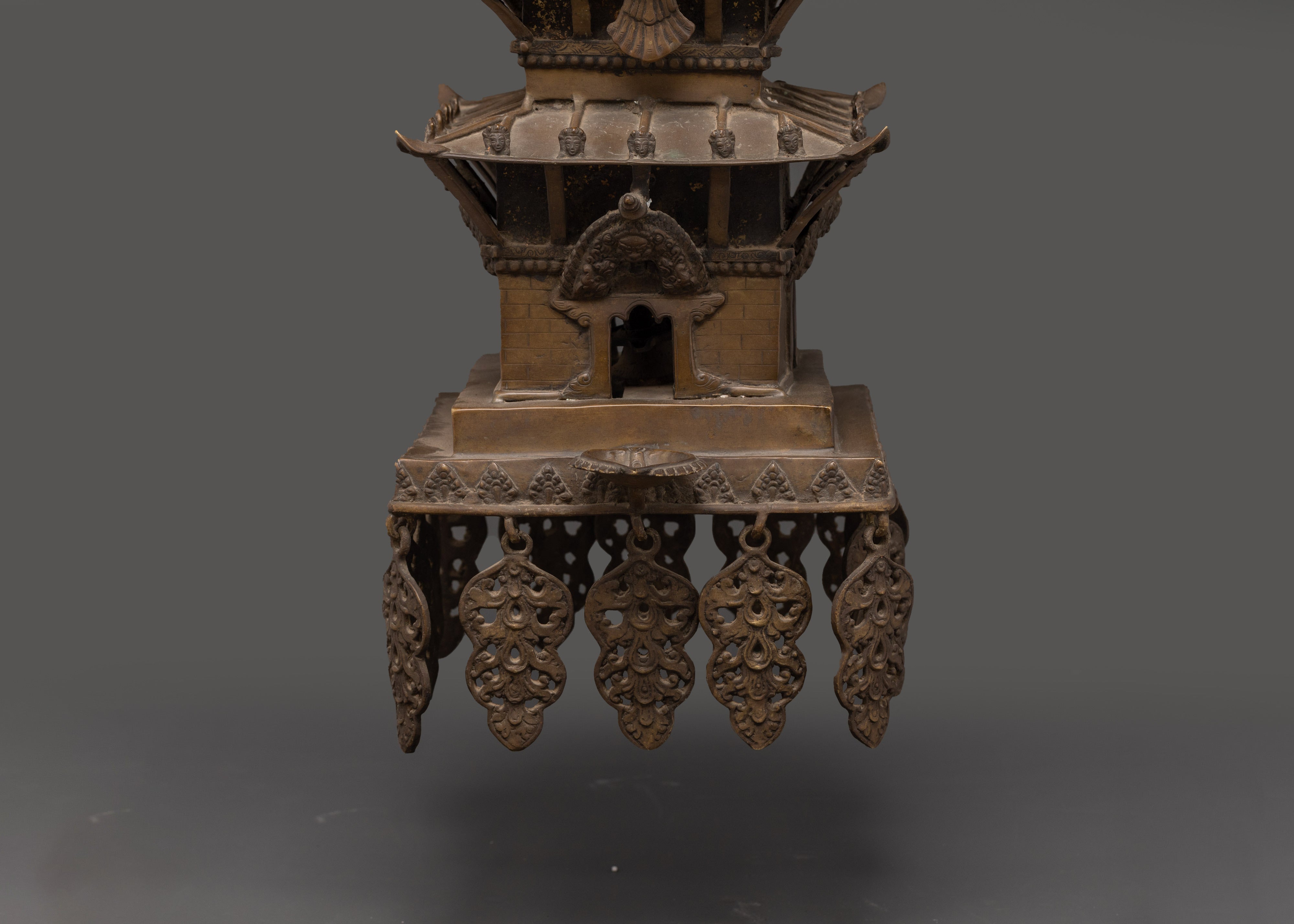 Handcrafted Brass Temple Set | Tibetan Temple Decor