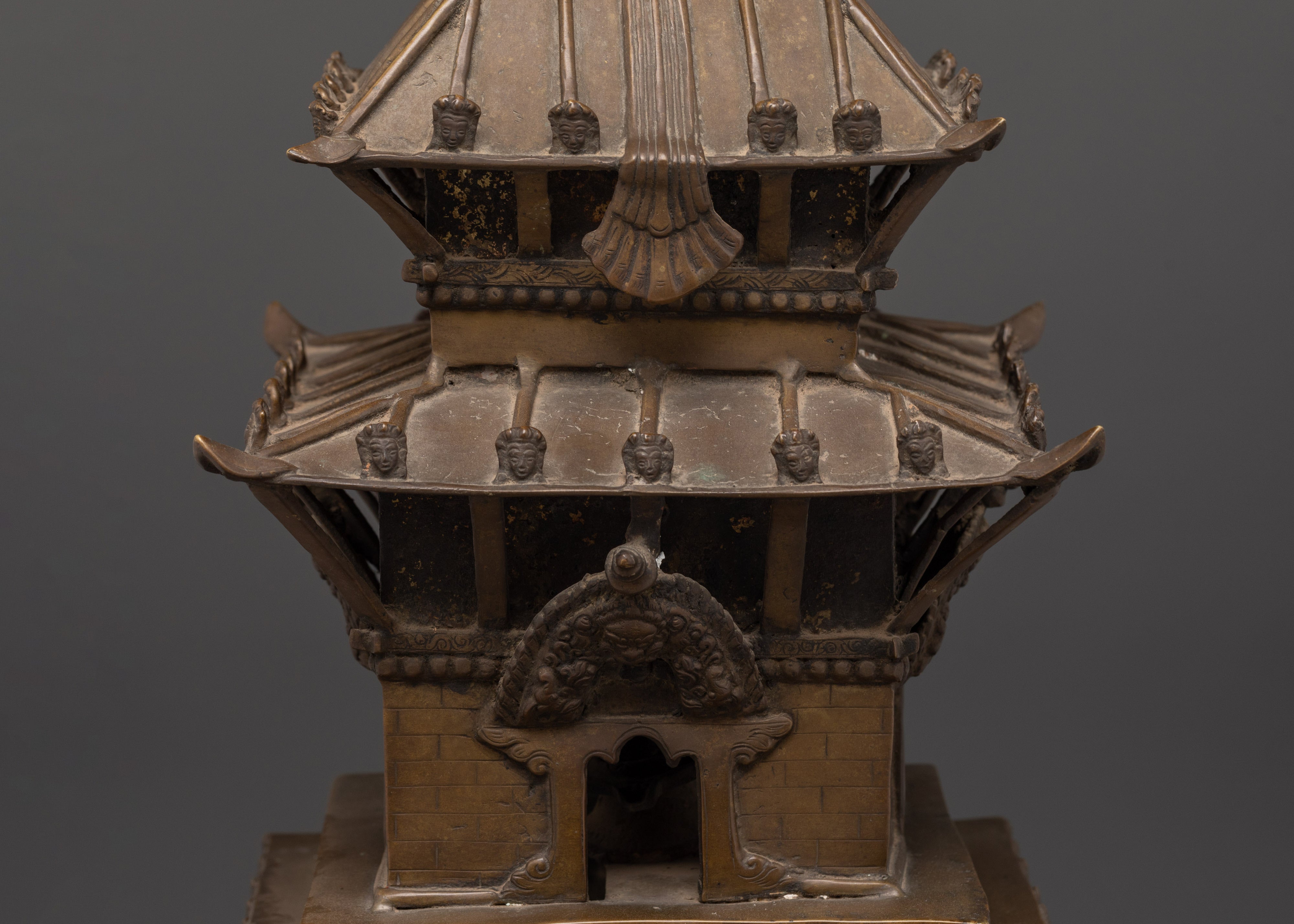 Handcrafted Brass Temple Set | Tibetan Temple Decor