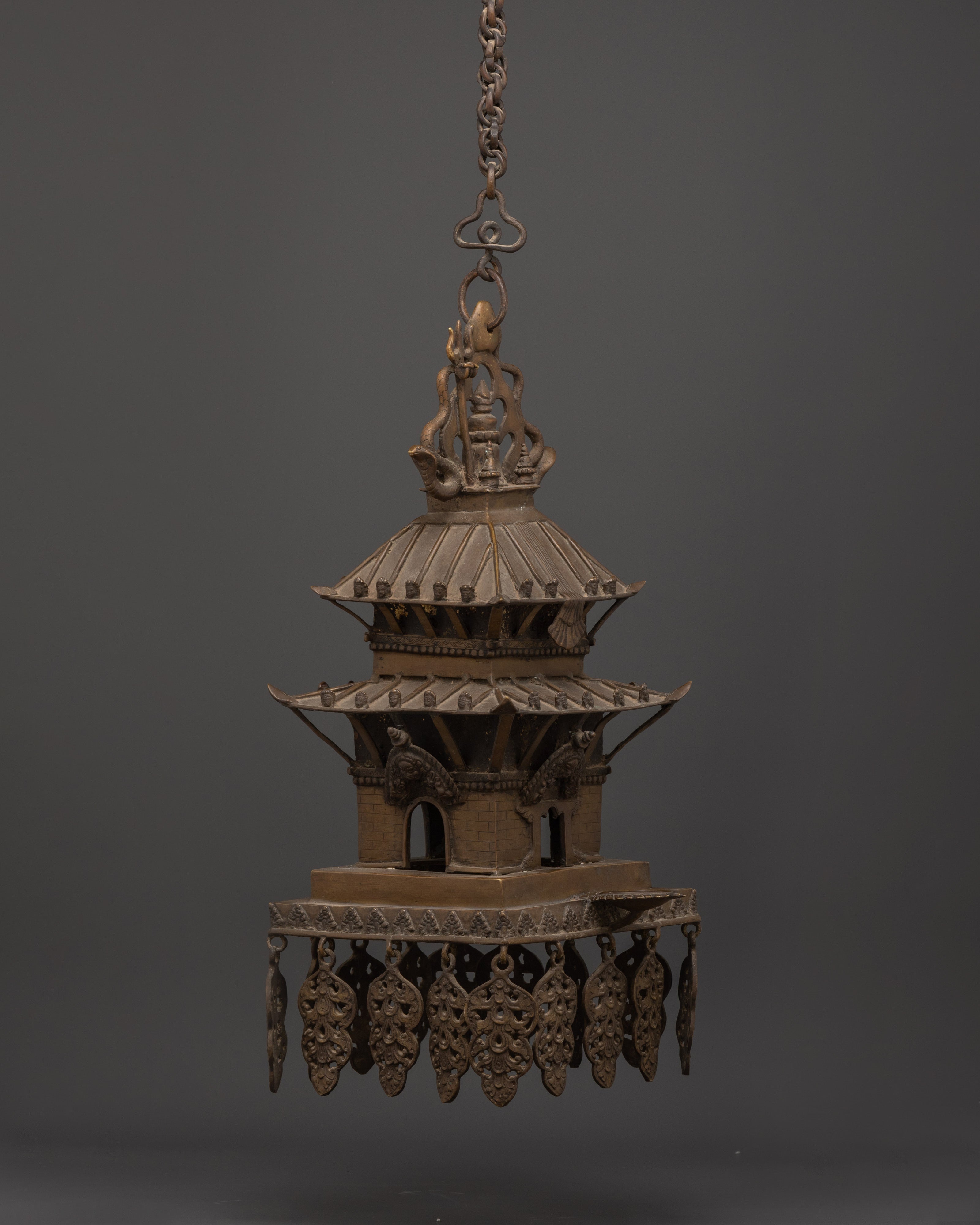 Handcrafted Brass Temple Set | Tibetan Temple Decor