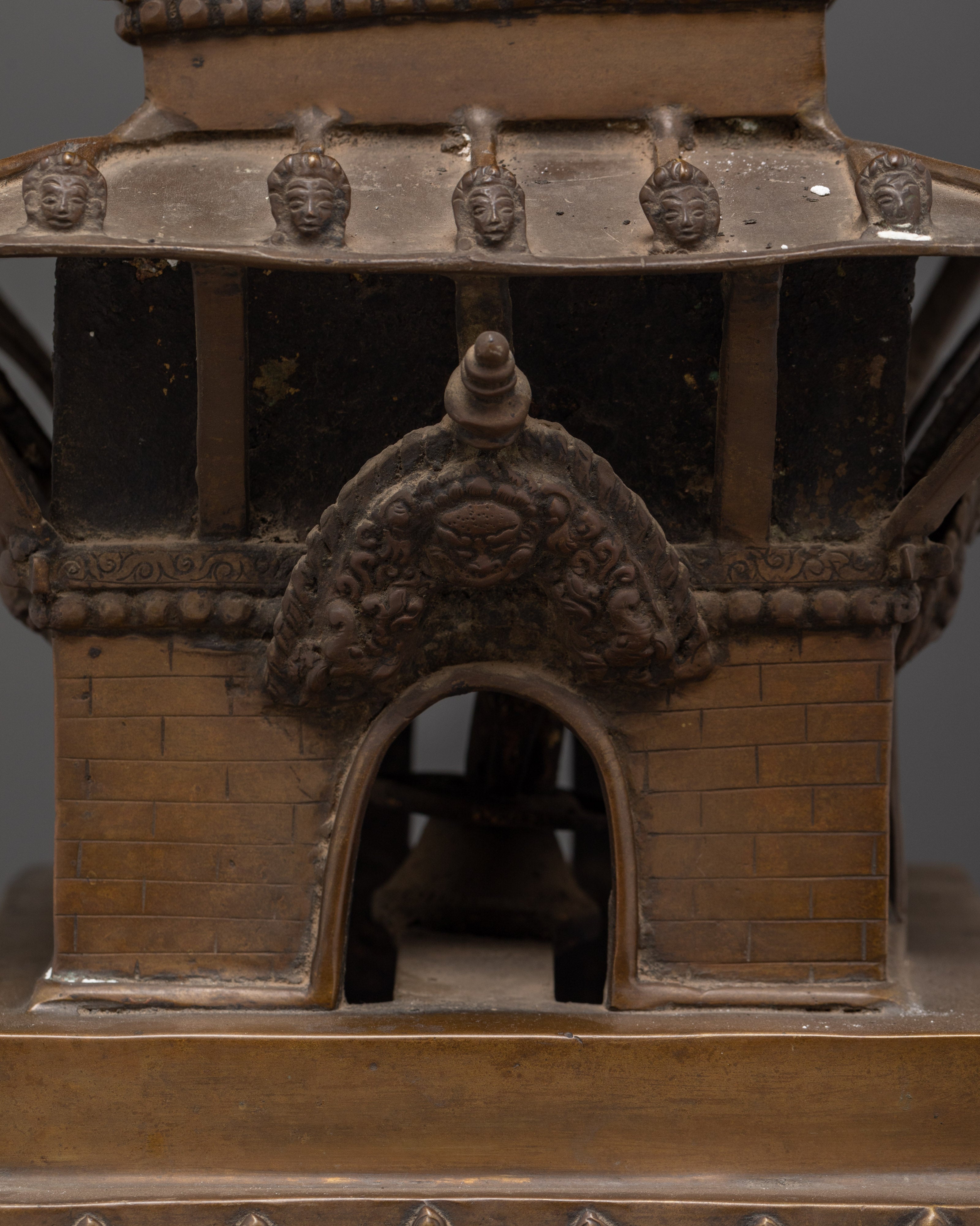 Handcrafted Brass Temple Set | Tibetan Temple Decor