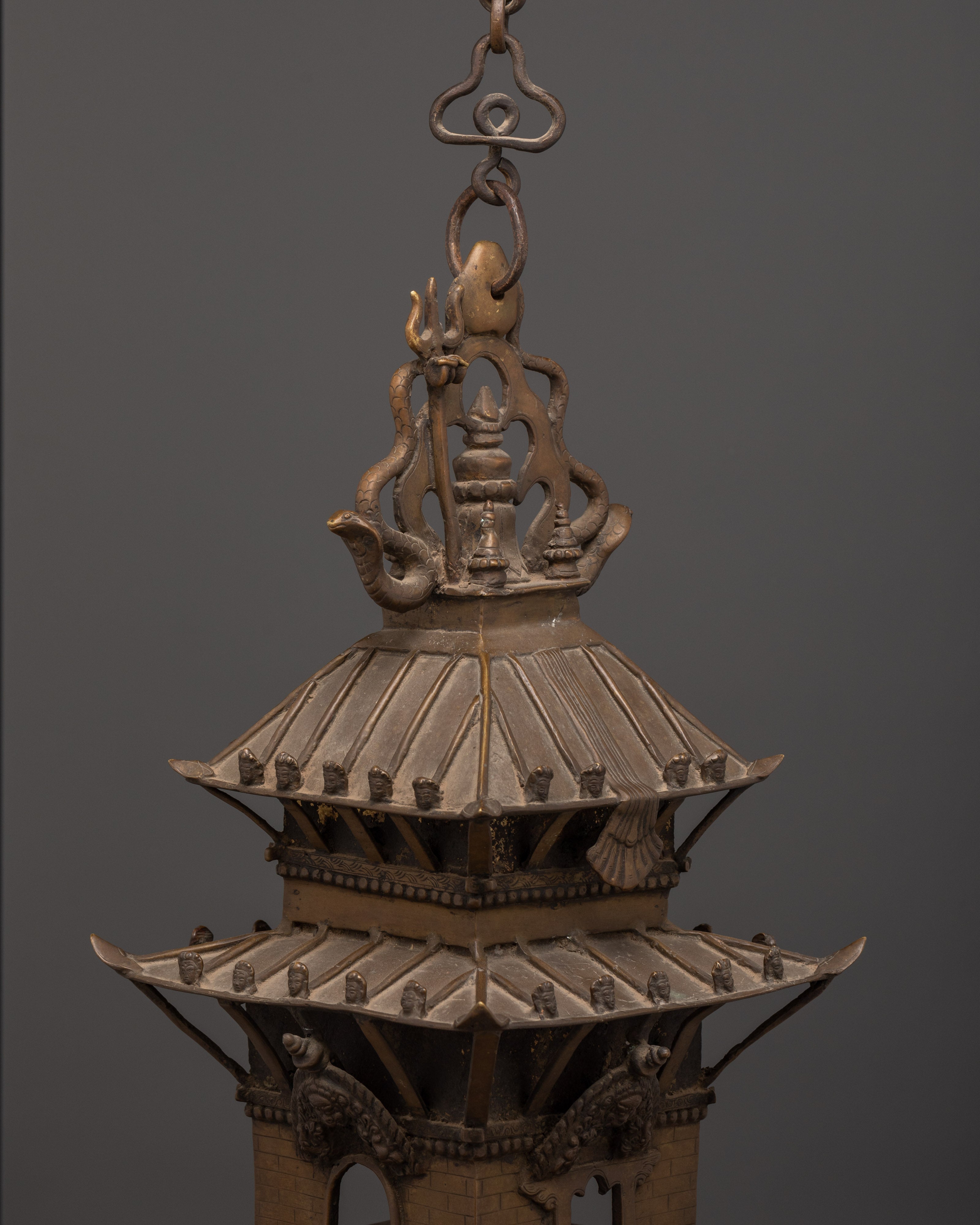 Handcrafted Brass Temple Set | Tibetan Temple Decor