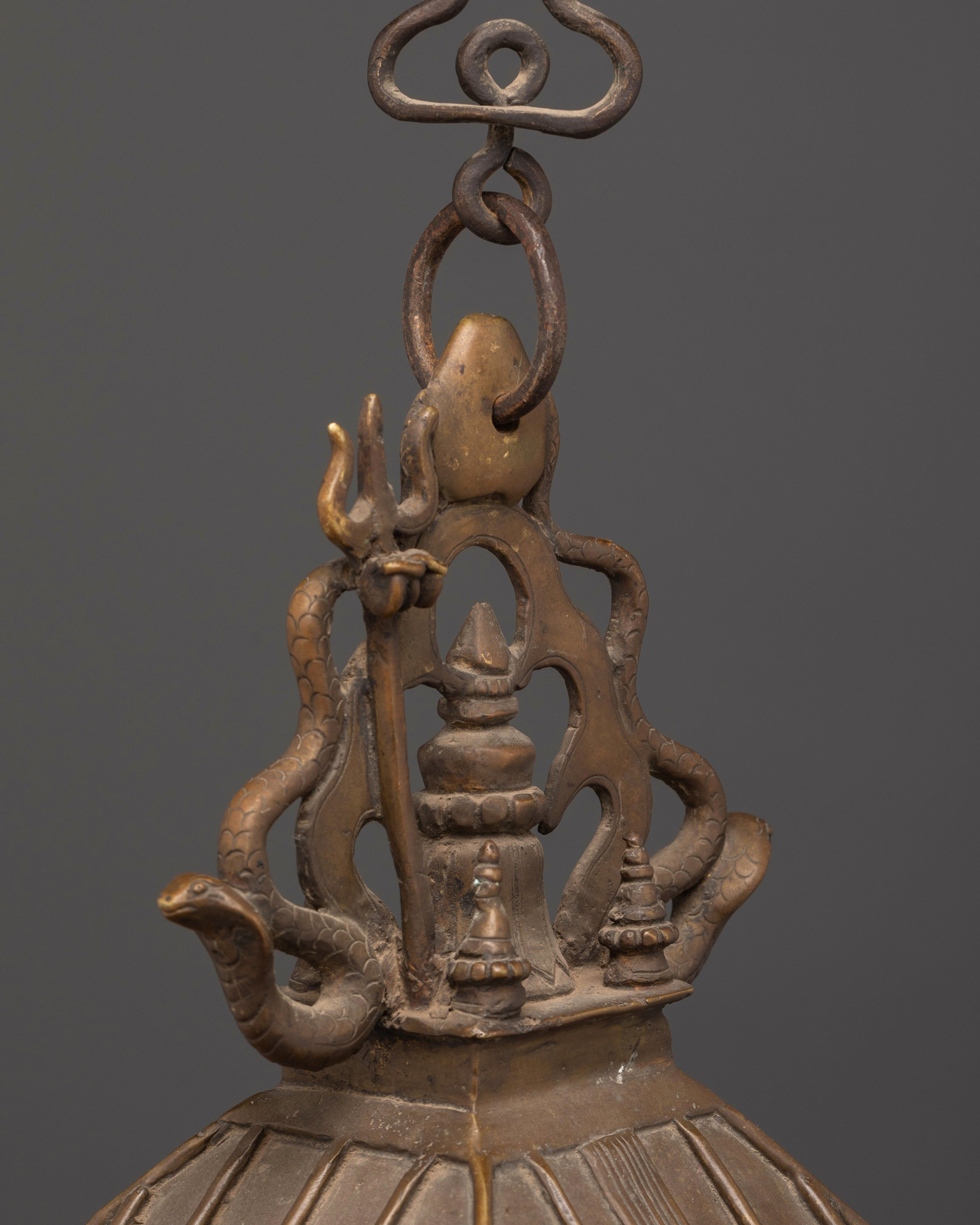 Handcrafted Brass Temple Set | Tibetan Temple Decor