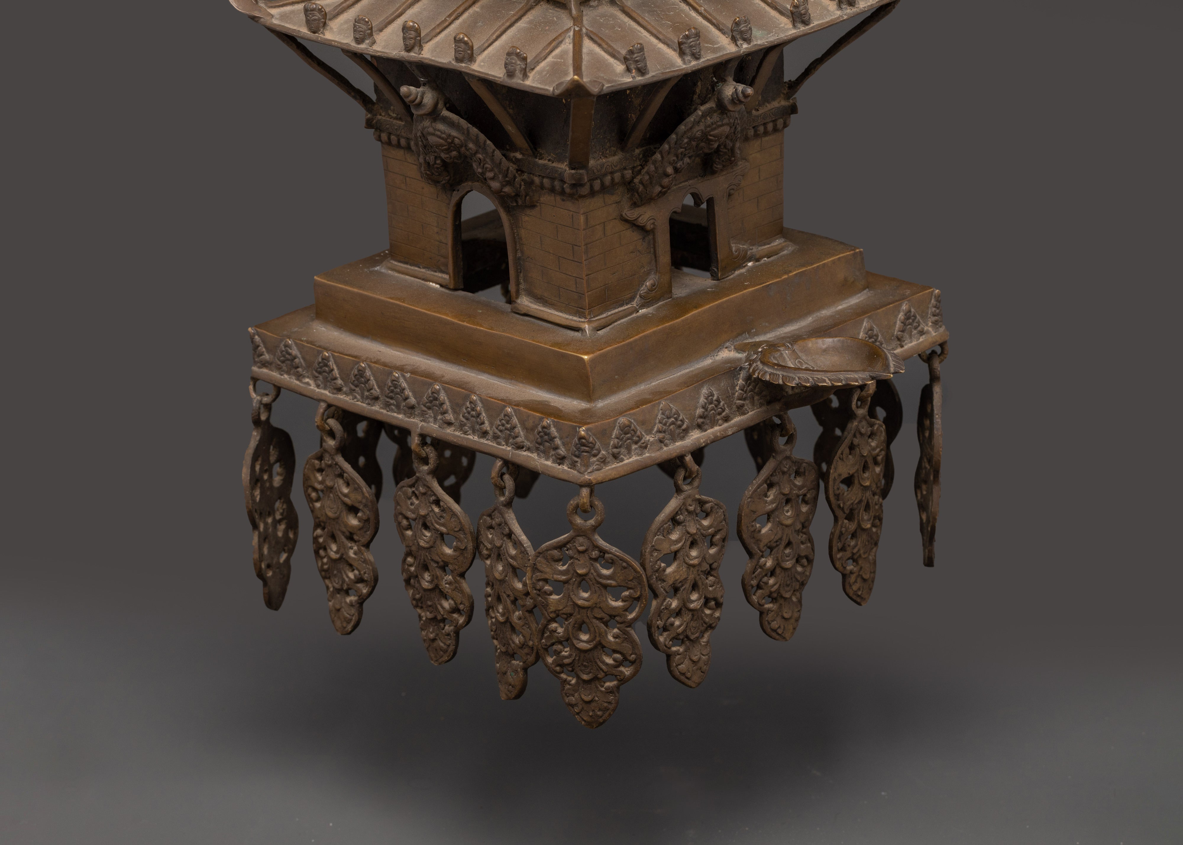 Handcrafted Brass Temple Set | Tibetan Temple Decor