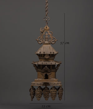 Handcrafted Brass Temple Set | Tibetan Temple Decor