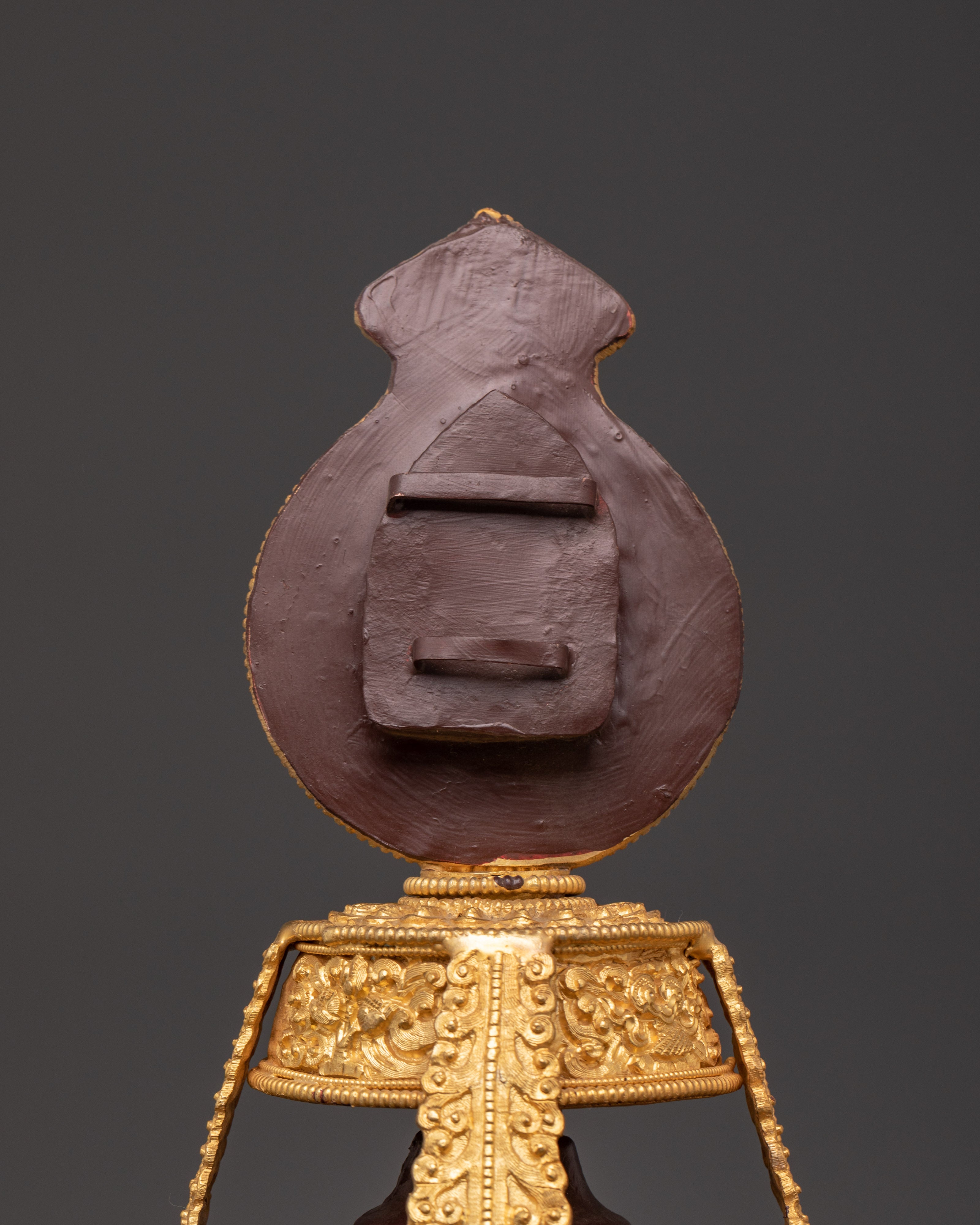 Buddhist Oxidized Copper Life Vase | for Spiritual Healing and Meditation