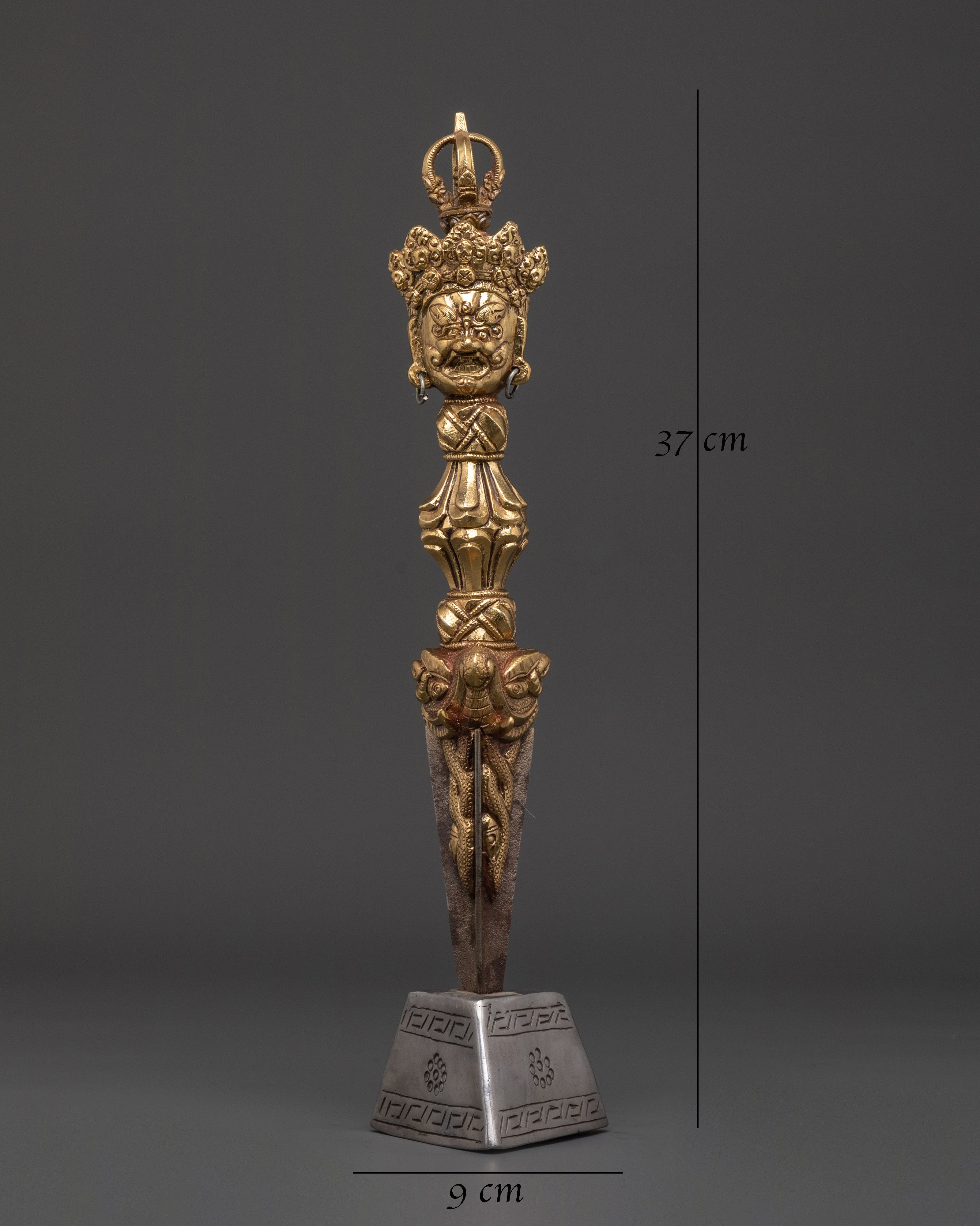 Tibetan Buddhist Vajrakilaya Phurba | Sacred Tibetan Blade for Rituals