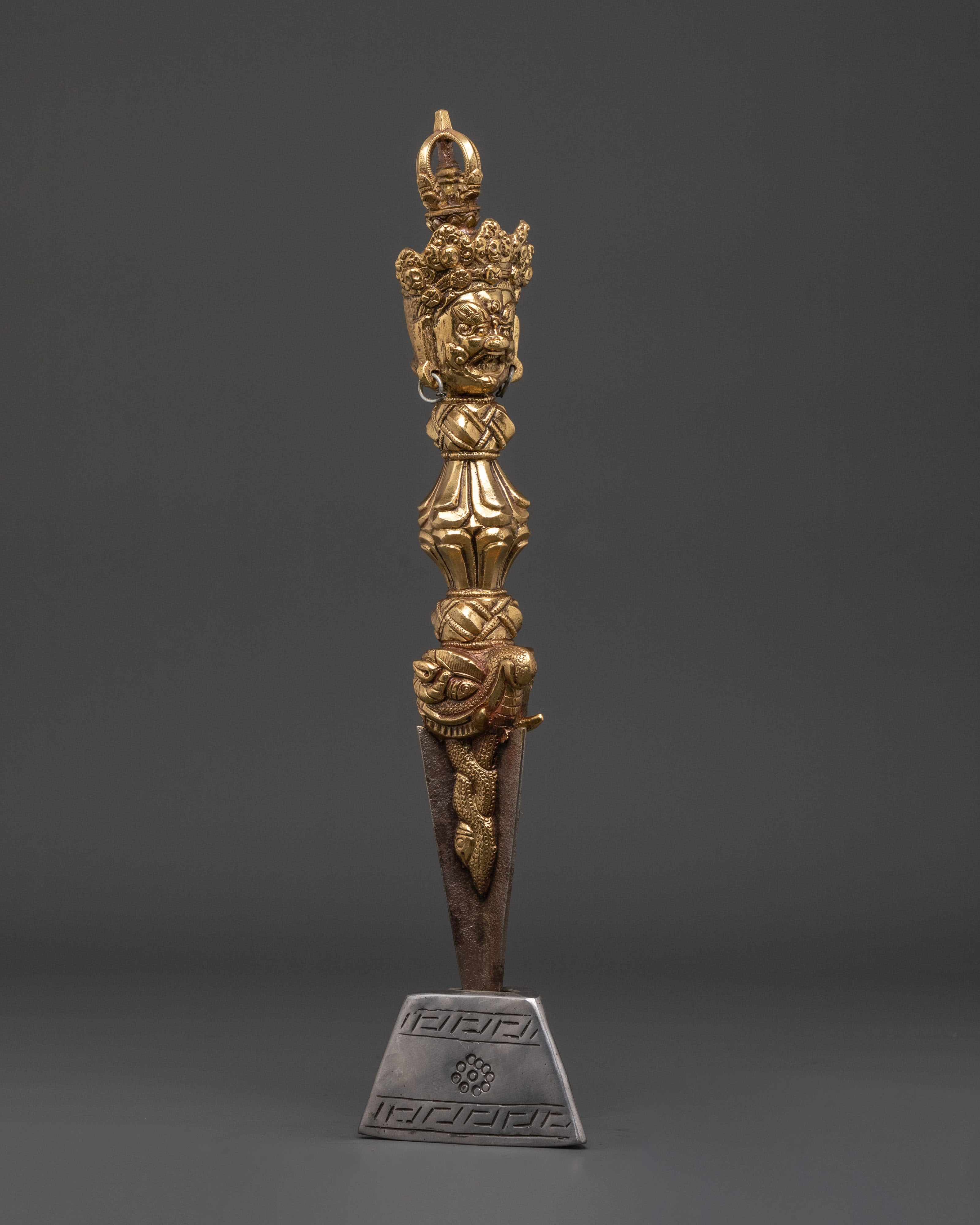 Tibetan Buddhist Vajrakilaya Phurba | Sacred Tibetan Blade for Rituals