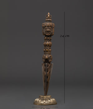 Tibetan Vajrakilaya Phurba Ritual Dagger | Phurba With Stand For Decor