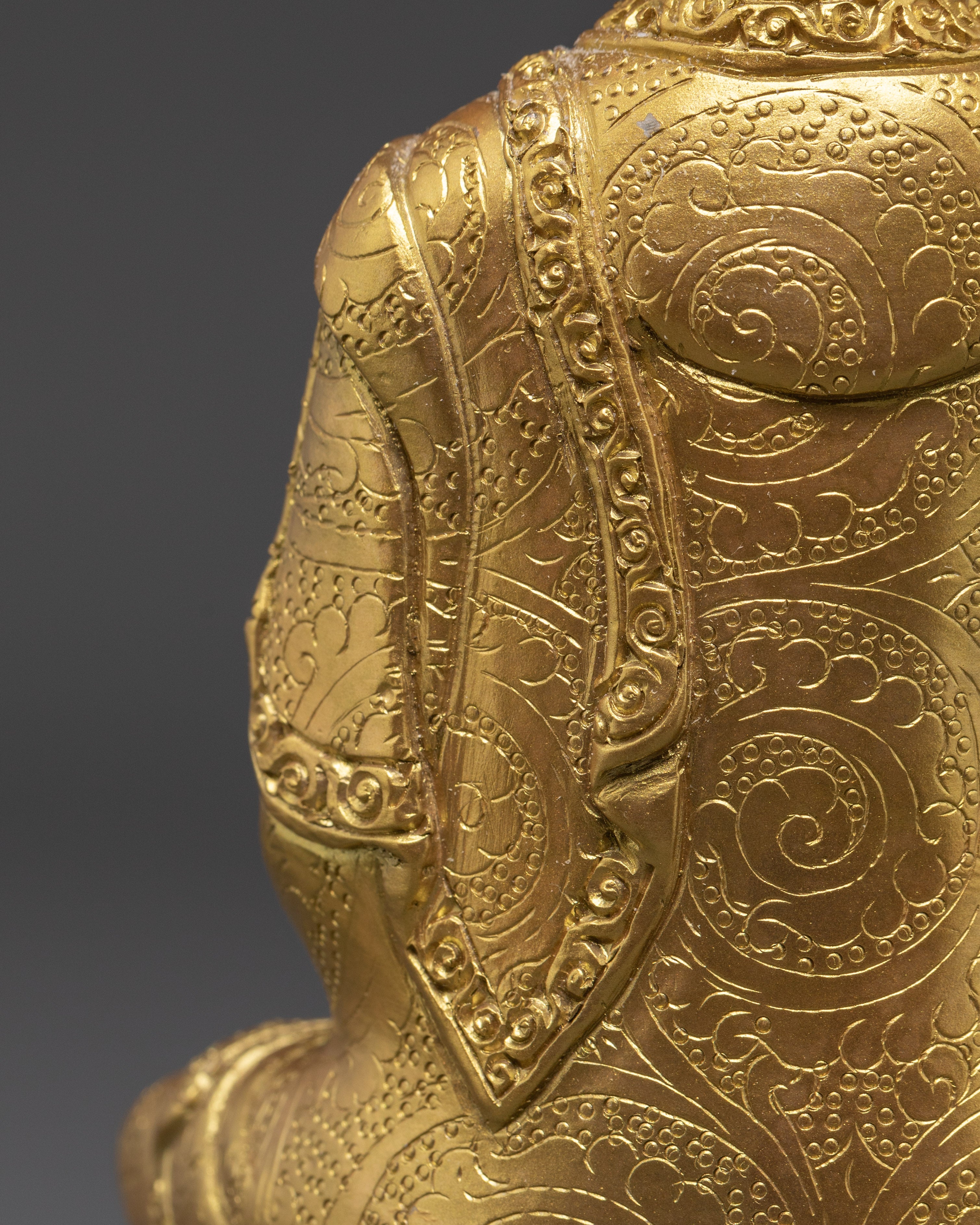 Tibetan Sculpture of Shakyamuni Buddha | Handcrafted Gold Buddha Statue