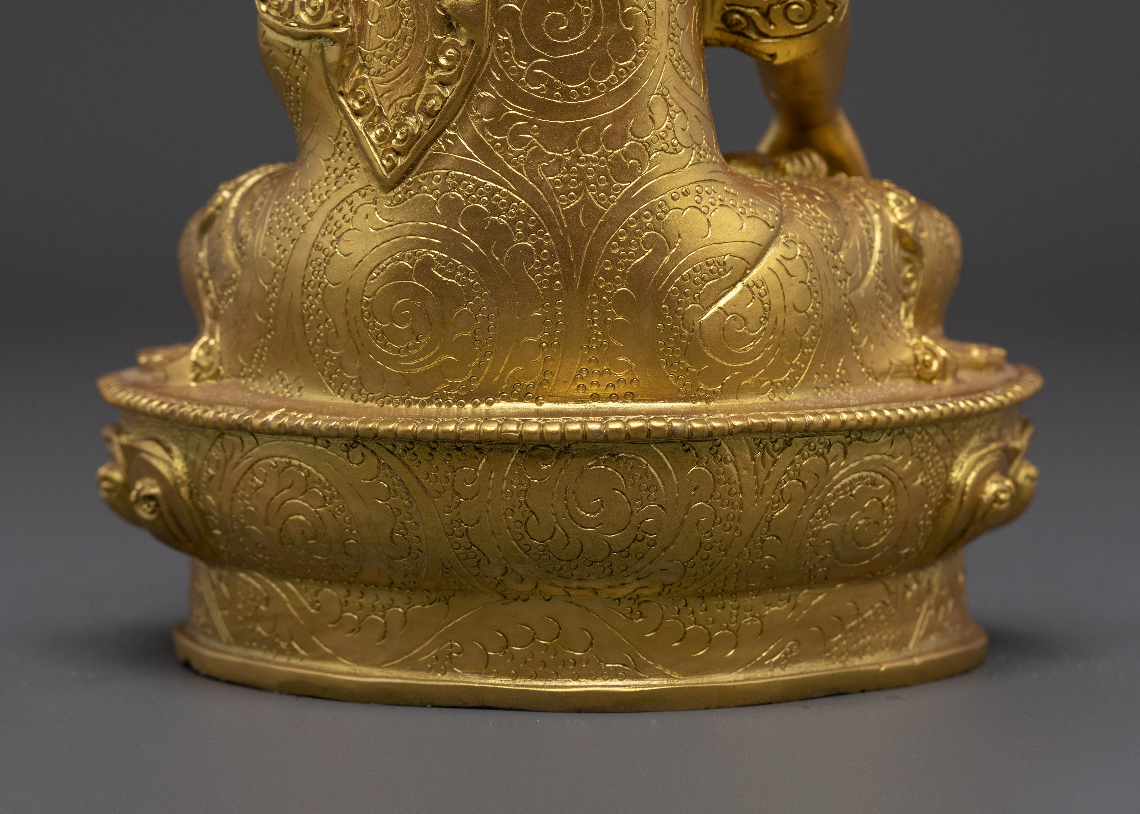 Tibetan Sculpture of Shakyamuni Buddha | Handcrafted Gold Buddha Statue