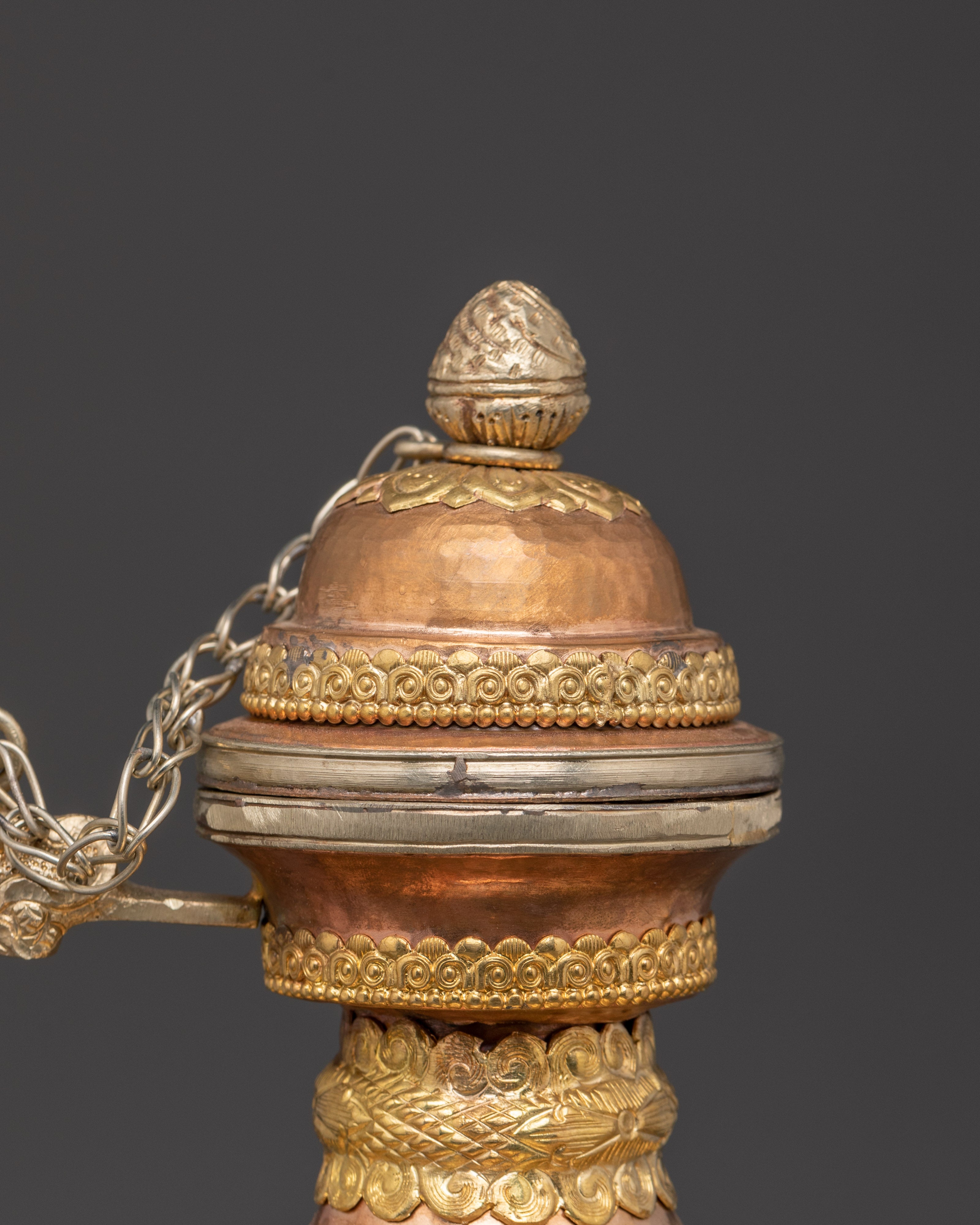 Handcrafted Copper Bhumba Set | Traditional Brass and Copper Ritual Tools