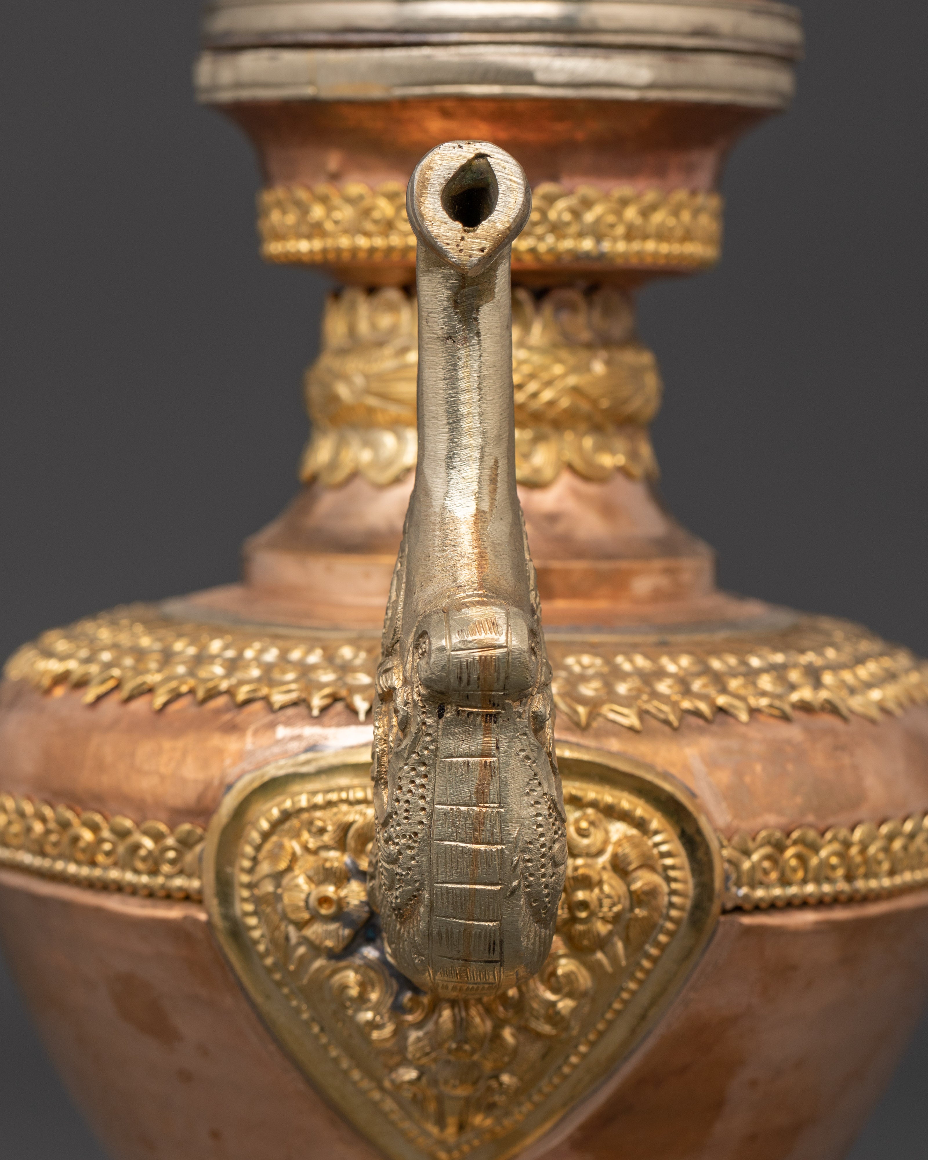 Handcrafted Copper Bhumba Set | Traditional Brass and Copper Ritual Tools