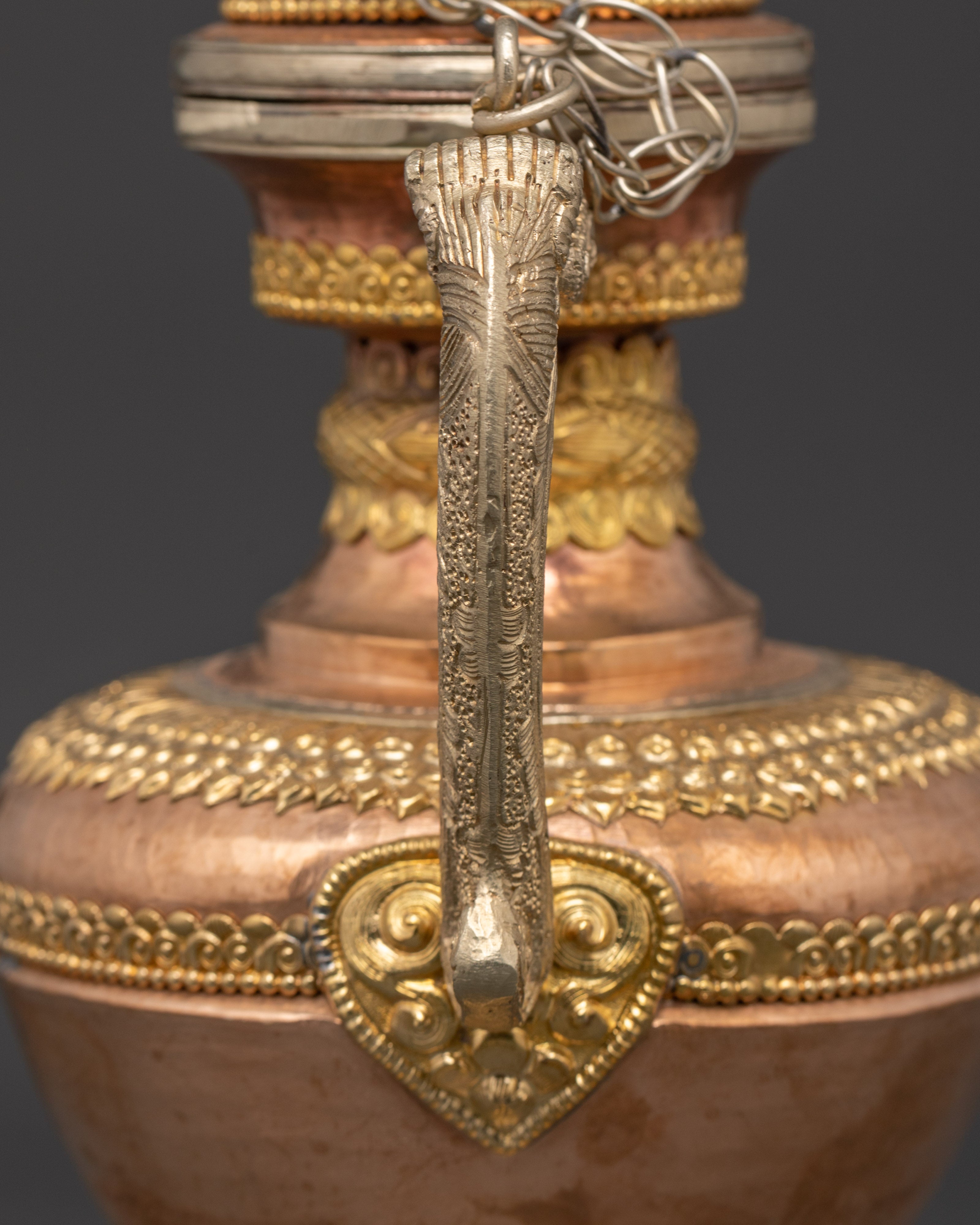Handcrafted Copper Bhumba Set | Traditional Brass and Copper Ritual Tools