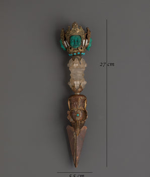 Tibetan Iron Kila Dagger | Handcrafted Ritual Tantric Tool